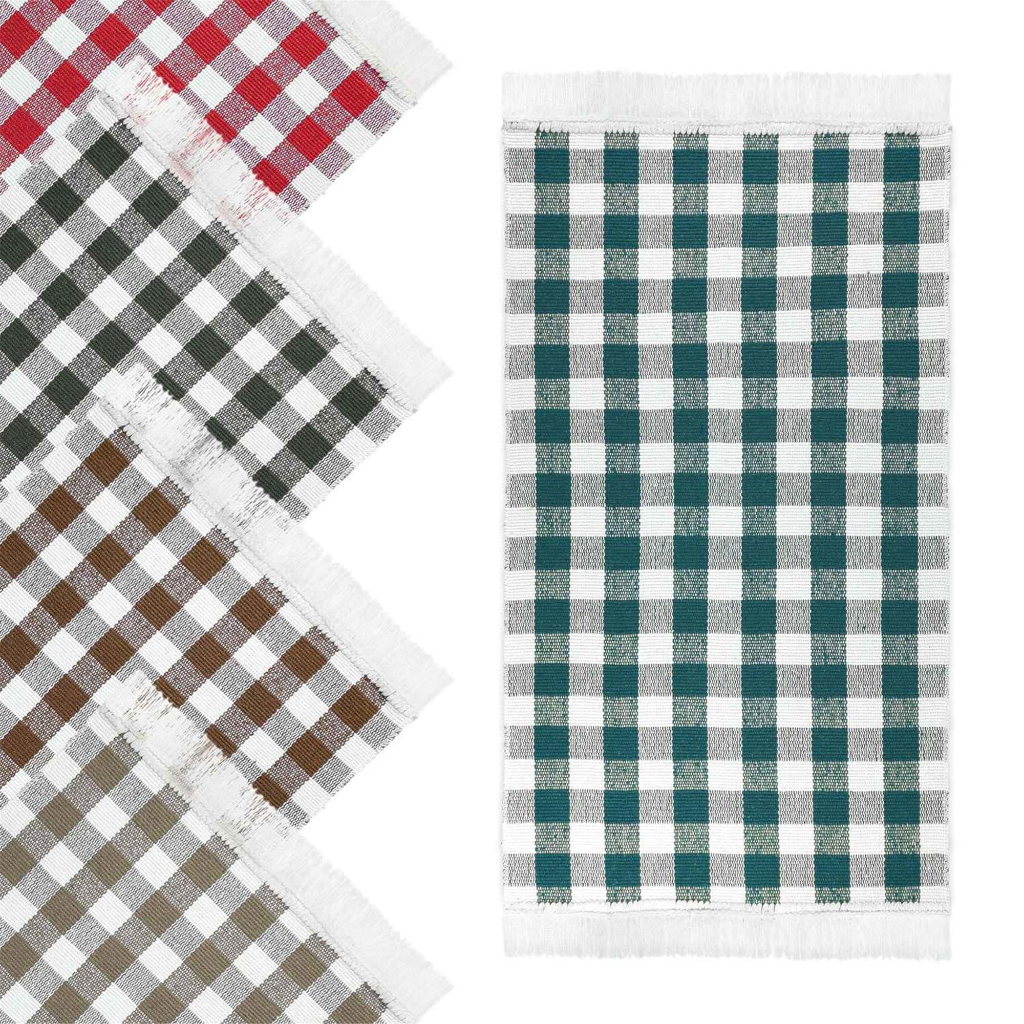 Küchenteppich Matrix Kariert • 100% Baumwolle • 3 Größen - WohnDirect.com - Heimtextilien für stilvolles Wohnambiente