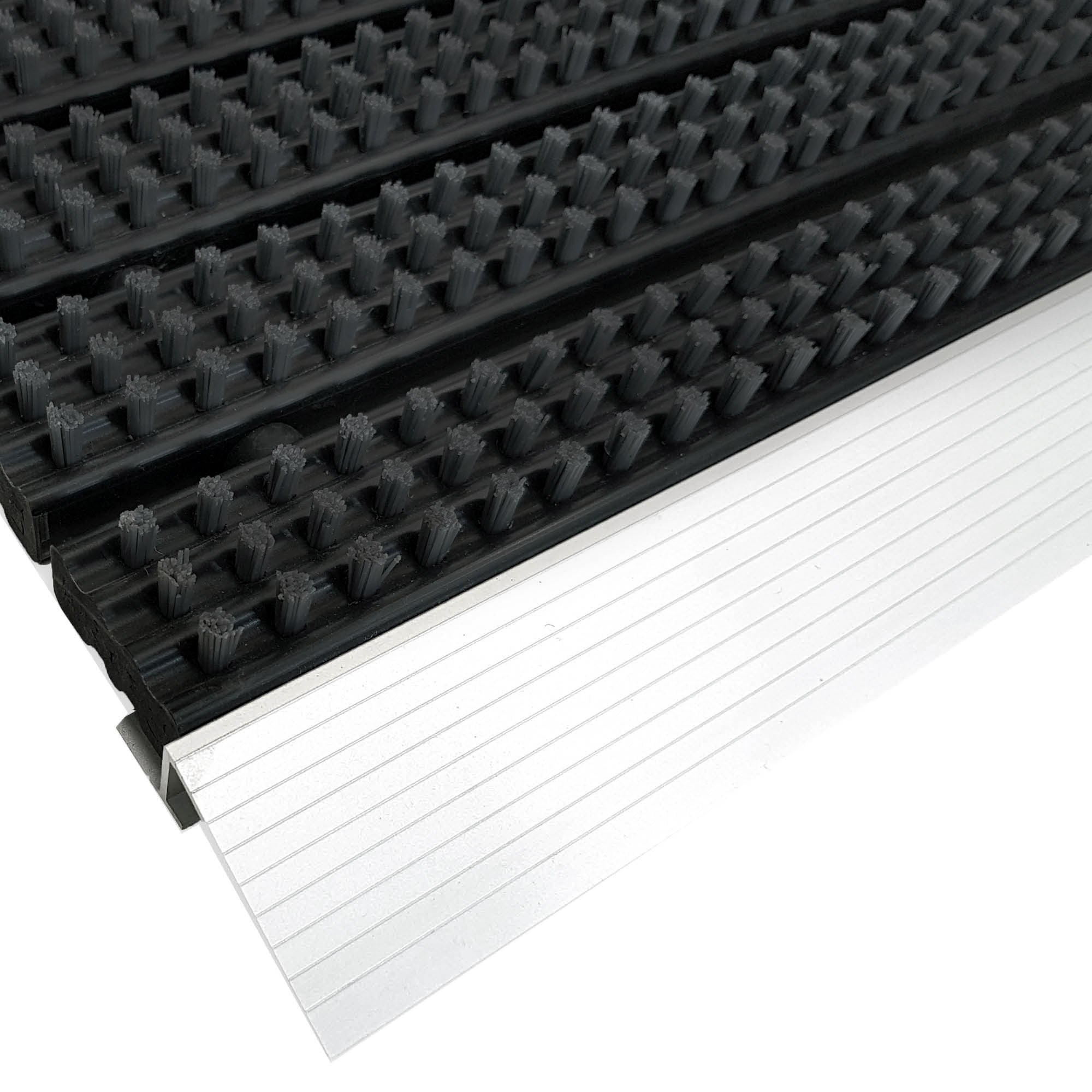 Fußmatte SUPER BRUSH – Aluminiumkante & Bürsten