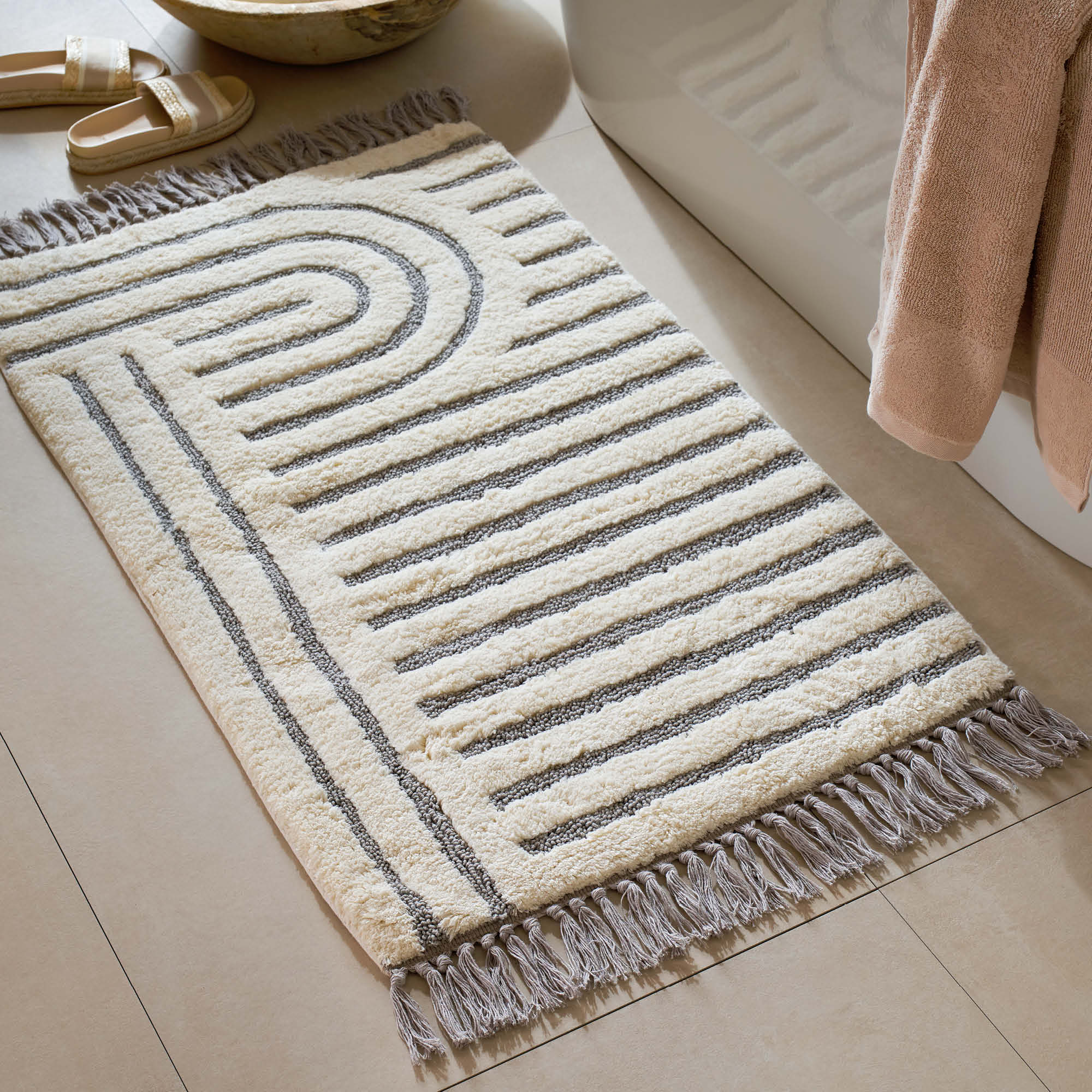 SCHÖNER WOHNEN Badteppich BAHAMAS • waschbar • aus Baumwolle