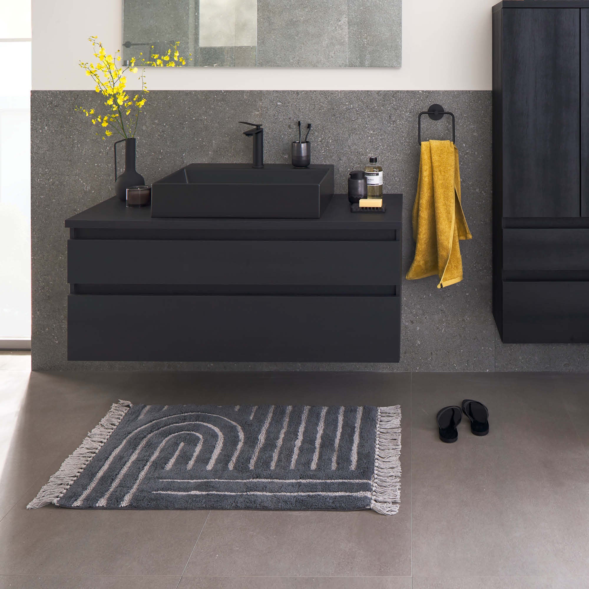 SCHÖNER WOHNEN Badteppich BAHAMAS • waschbar • aus Baumwolle