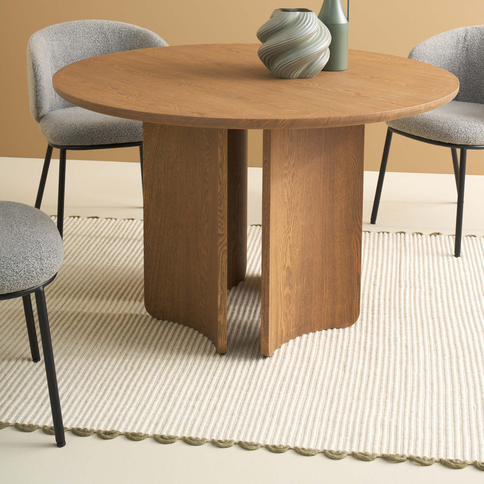 SCHÖNER WOHNEN Teppich OMIRA – Minimalistisch & elegant mit Häkelkante