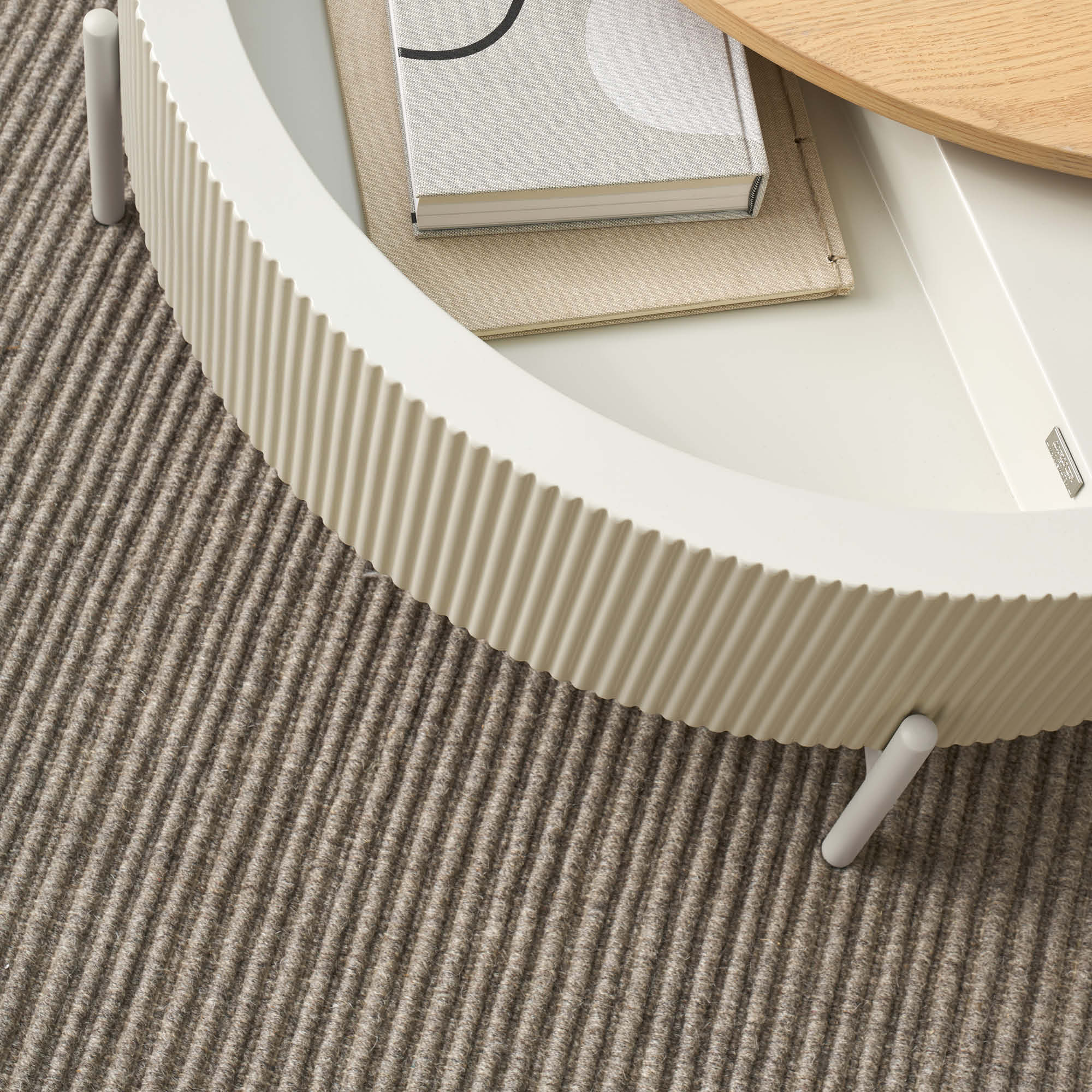 SCHÖNER WOHNEN Teppich OMIRA – Minimalistisch & elegant mit Häkelkante