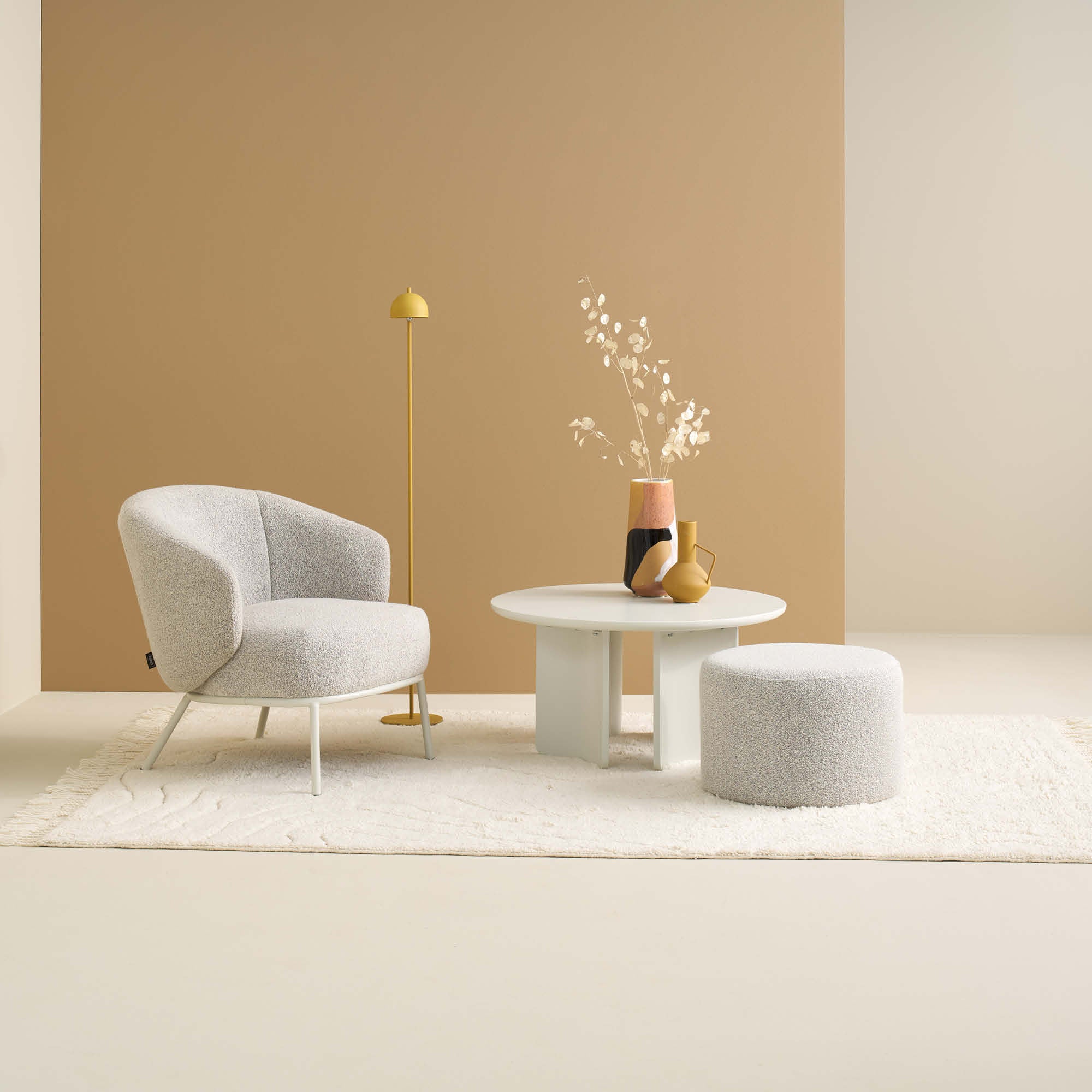 SCHÖNER WOHNEN Teppich LIORA - Wolle & Reliefstruktur