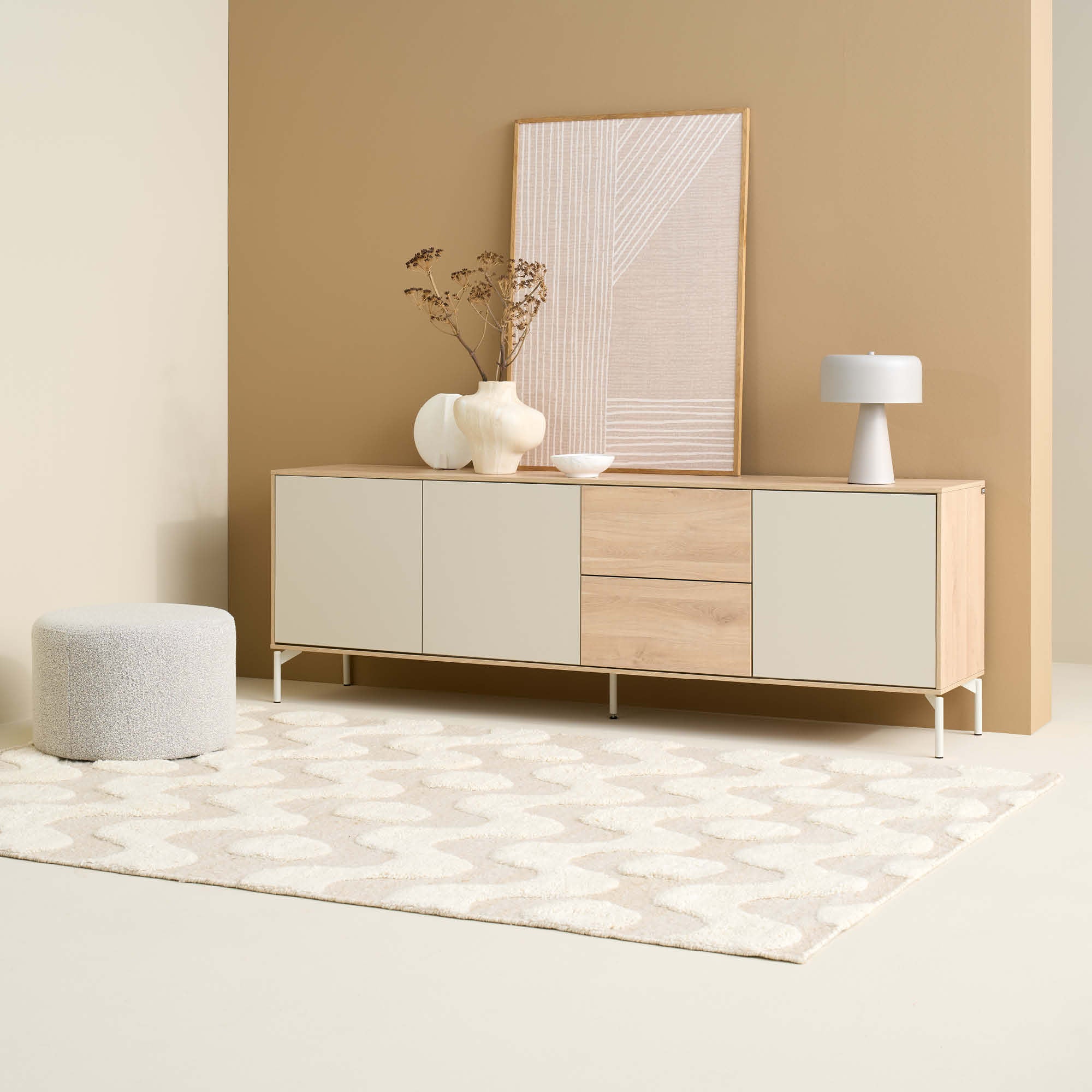 SCHÖNER WOHNEN Teppich MILENA - Handgetufted & natürliche Materialien