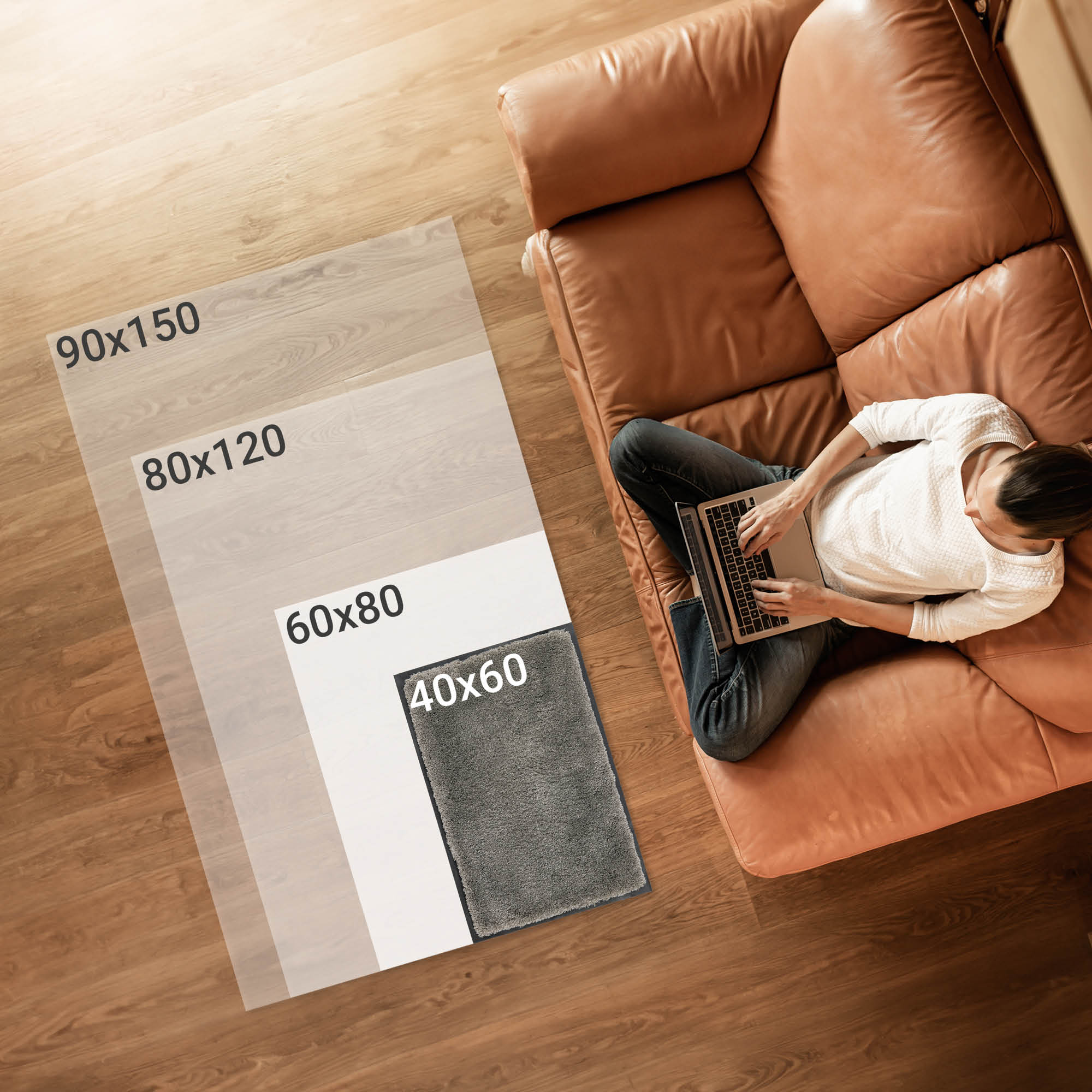 Fußmatte LAVA – PVC-frei & waschbar