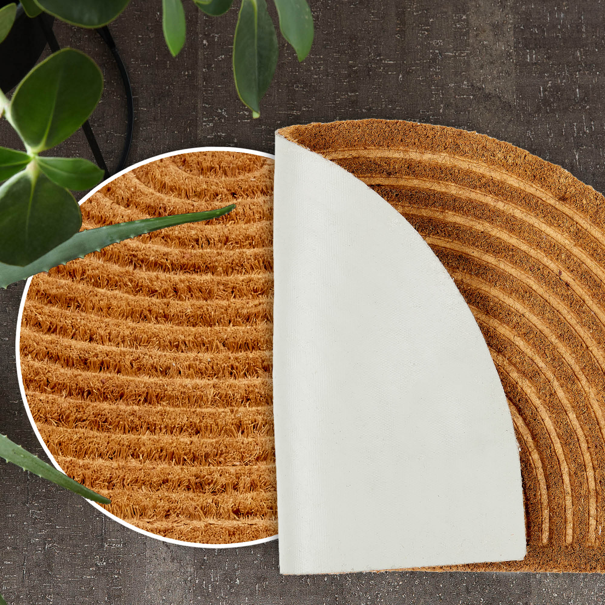 Fußmatte COCO SHAPE – 100% Natur, rutschhemmend