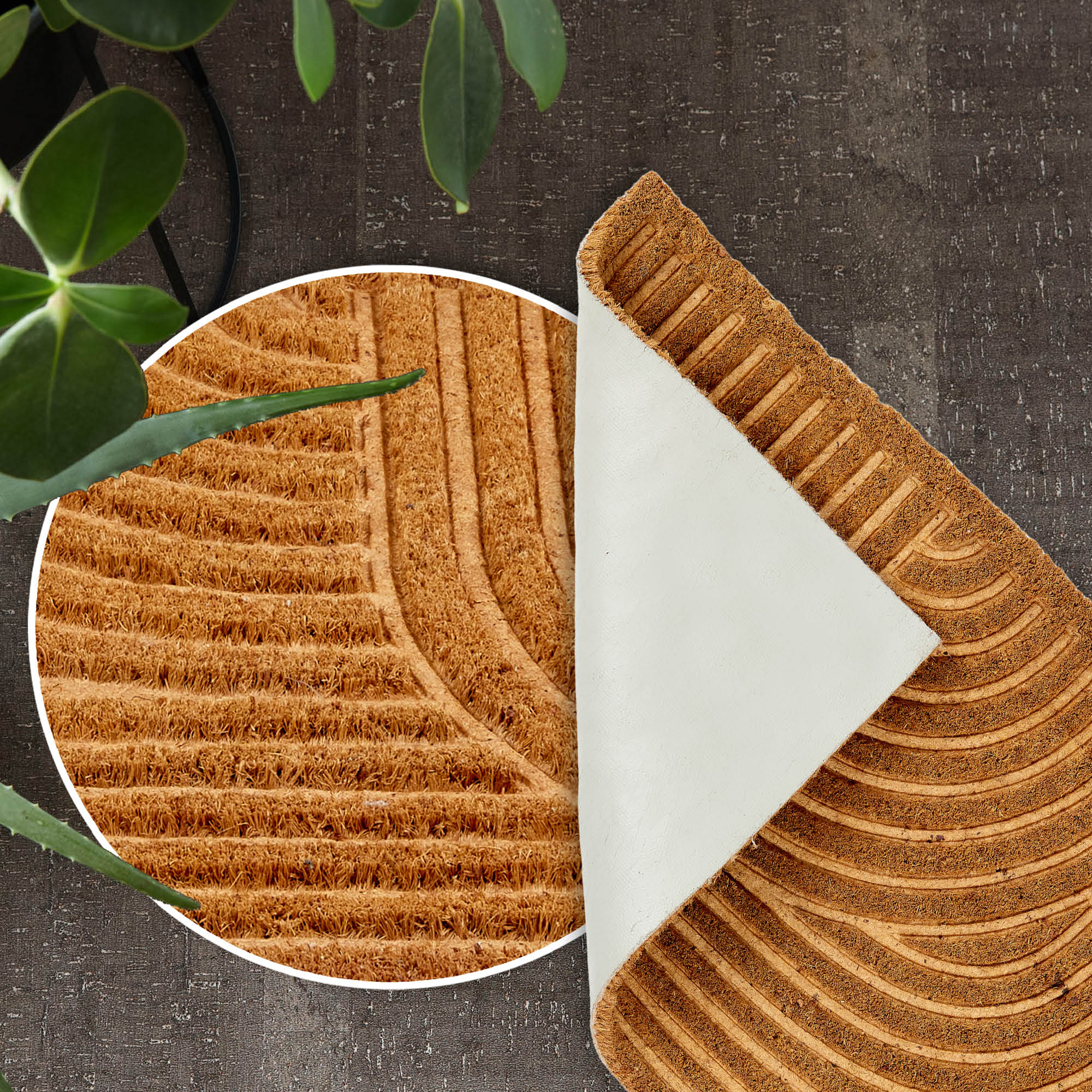 Fußmatte COCO SHAPE – 100% Natur, rutschhemmend