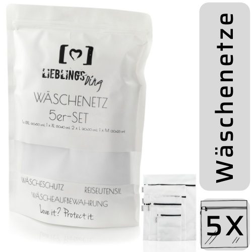 LIEBLINGS-Ding Wäschenetz – 5er Set für verschiedene Größen