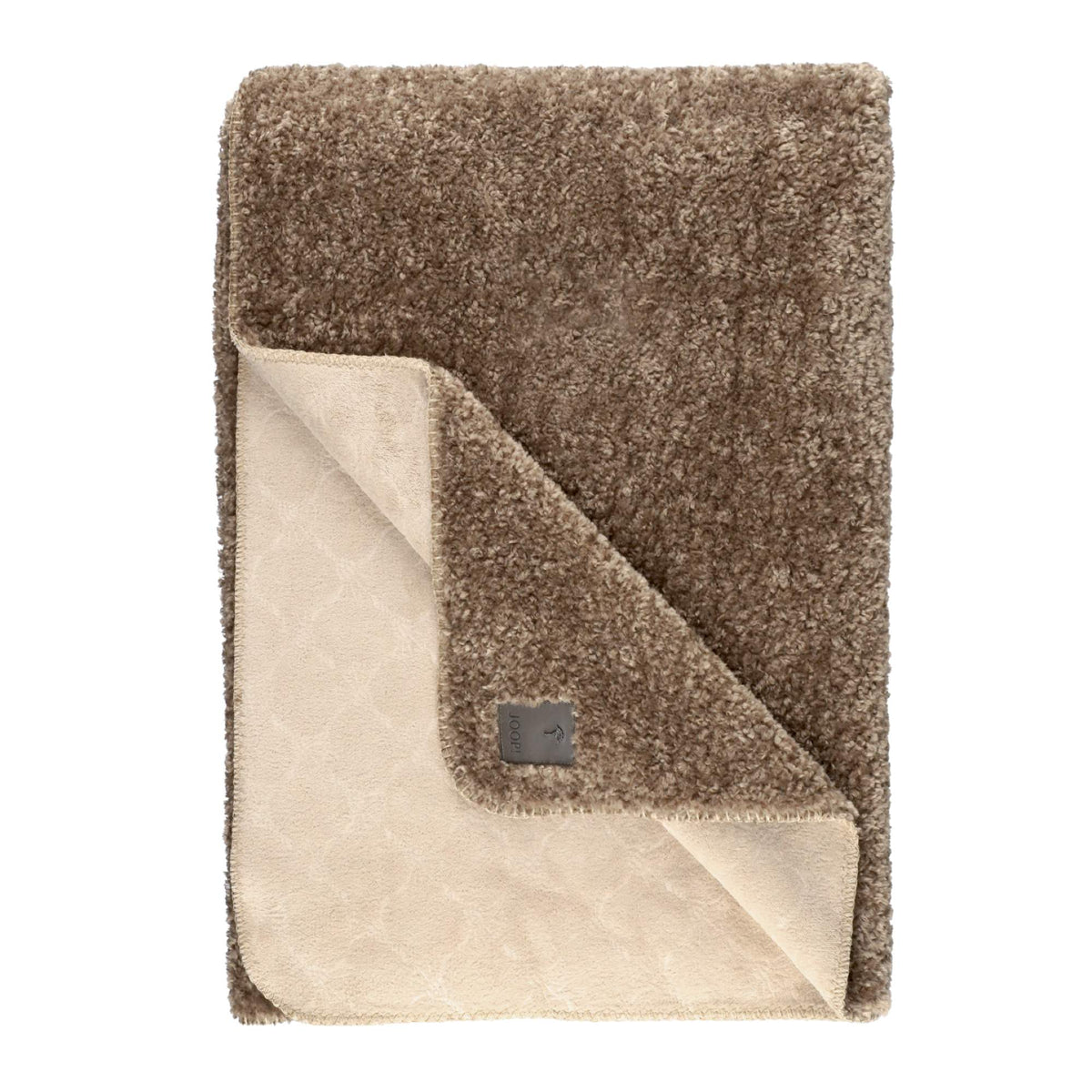 JOOP! Kuscheldecke CURLY 140x200 cm – Teddy & Fleece, Kornblume