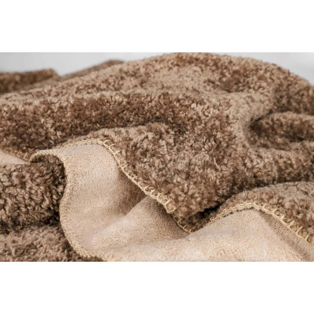 JOOP! Kuscheldecke CURLY 140x200 cm – Teddy & Fleece, Kornblume