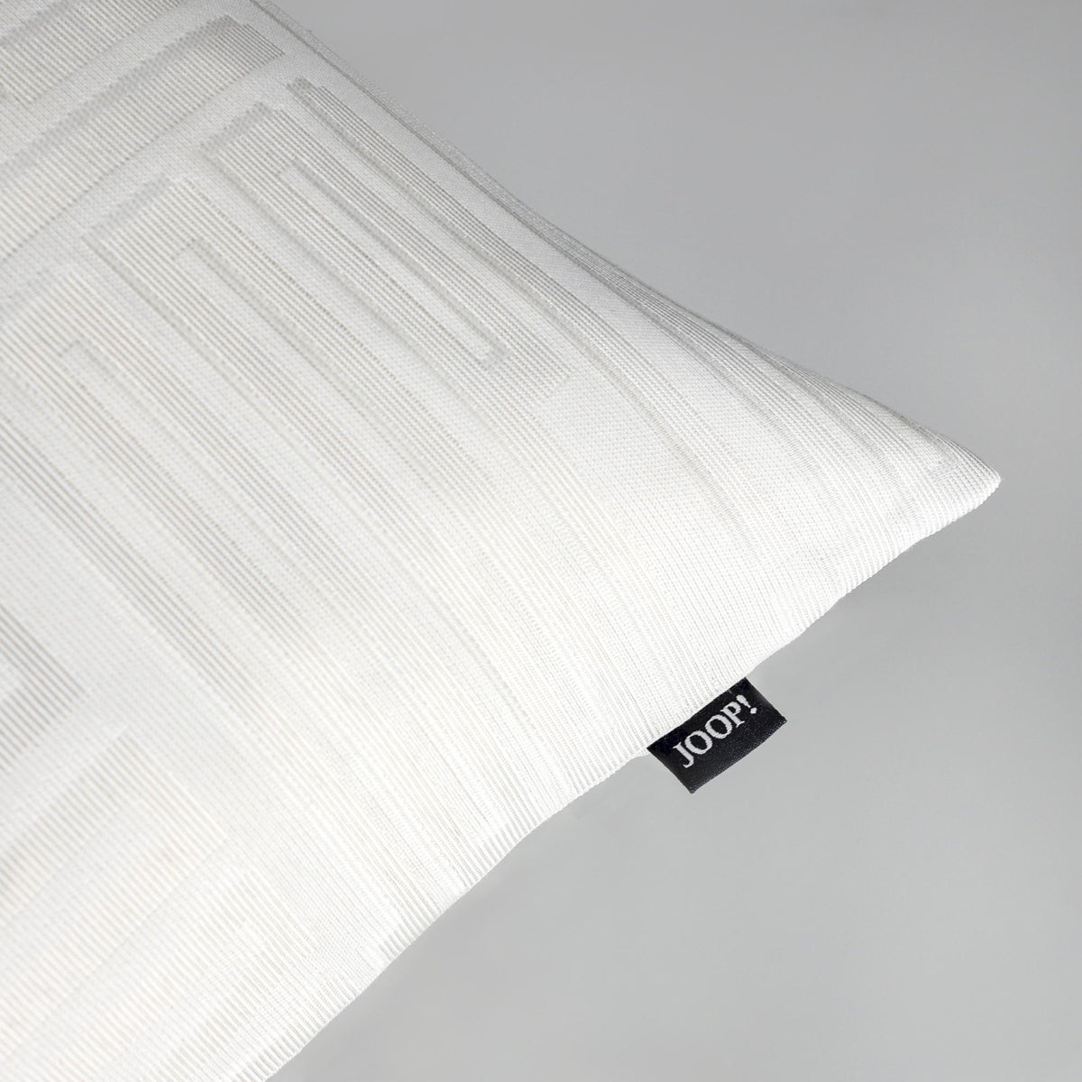 JOOP! Zierkissenhülle – Edles Design mit gewebtem Logo, 100% Polyester