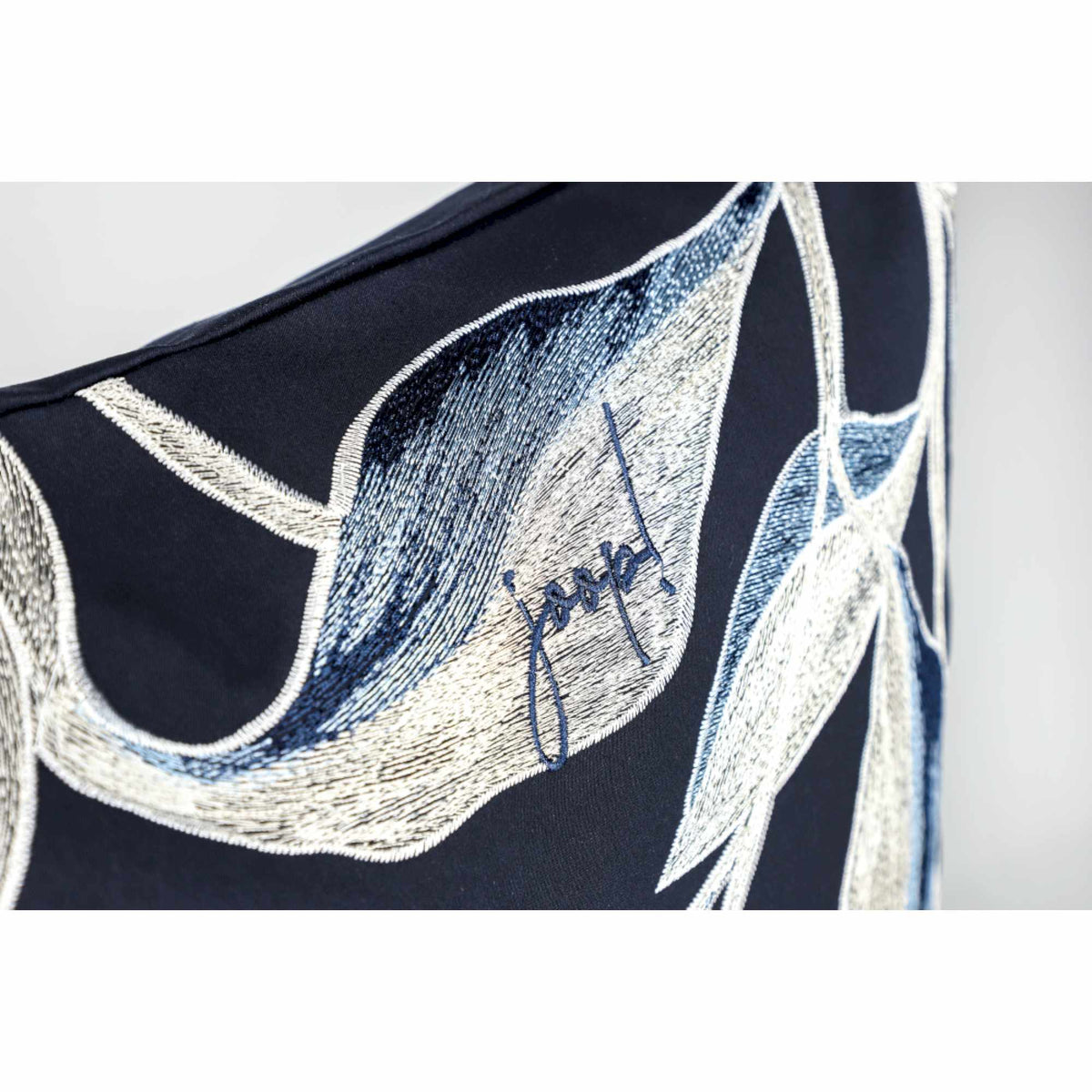 JOOP! Zierkissenhülle, besticktes Blumenmuster, 100% Polyester, 40x60 & 50x50 cm