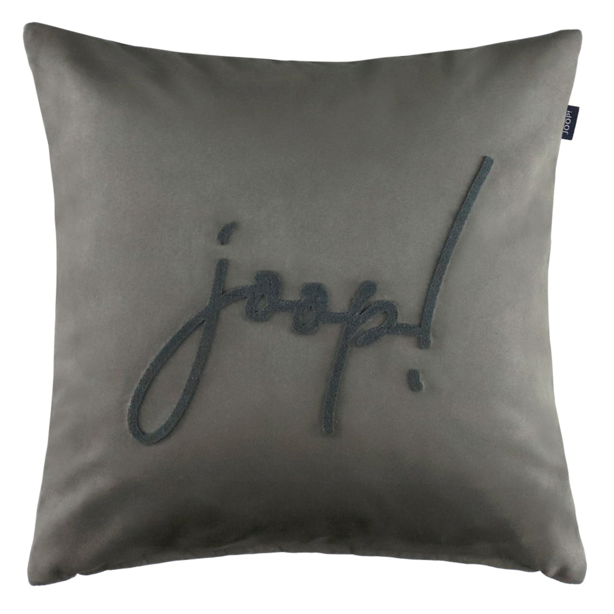JOOP! Zierkissenhülle Label mit gesticktem Logo aus 100% Polyester