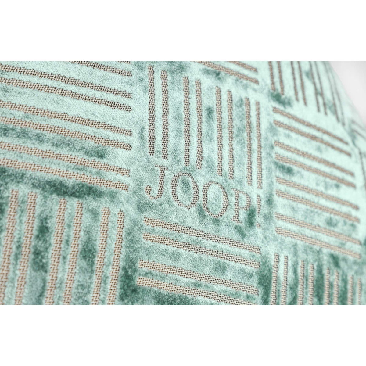 JOOP! Zierkissenhülle 50x50 cm, Schnitt-Velours, Gittermuster, edles Design