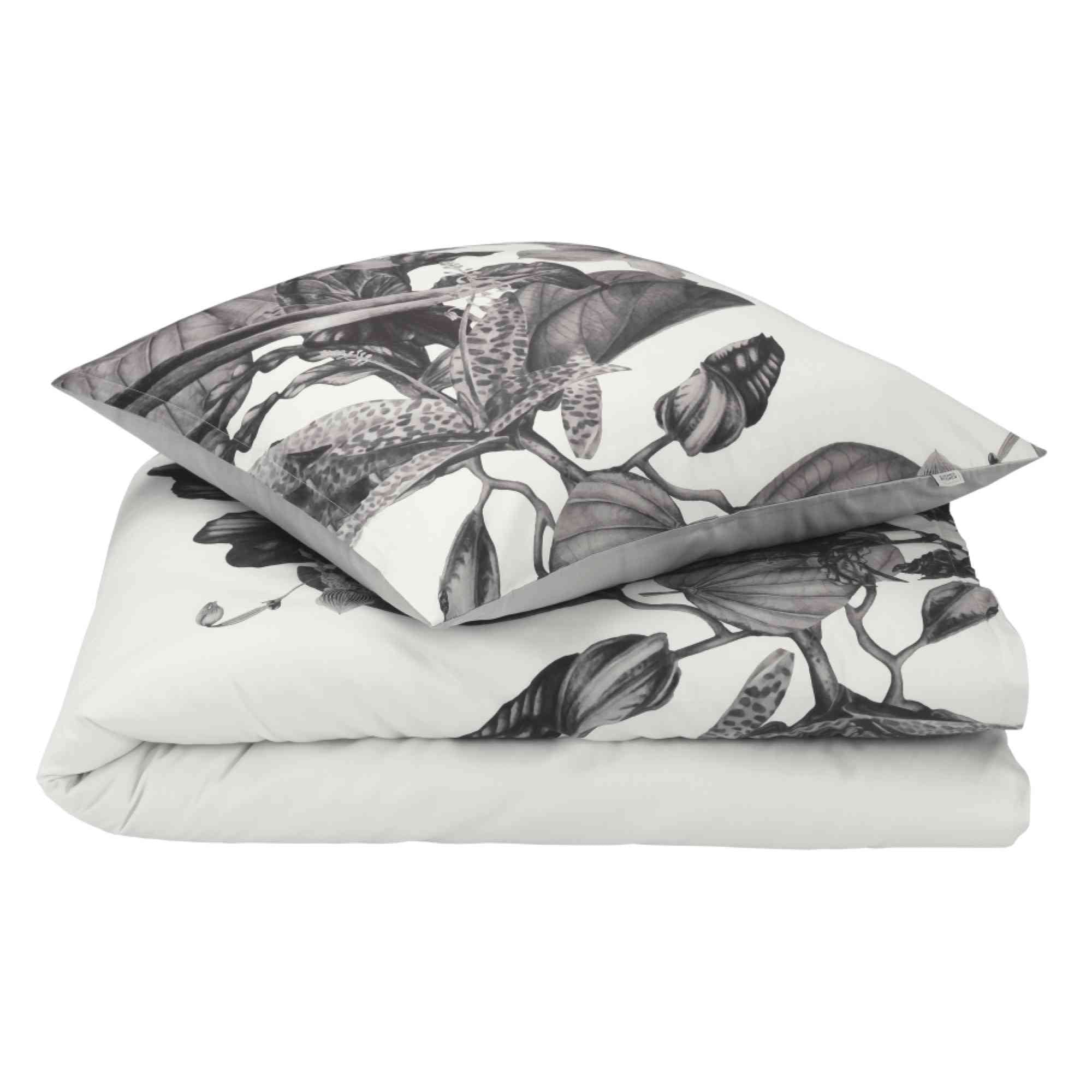 Satin Bettwäsche Amalia mit floralem Design