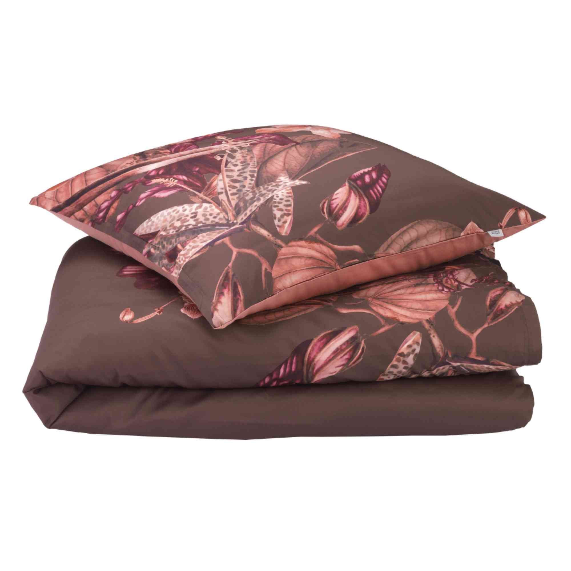 Satin Bettwäsche Amalia mit floralem Design