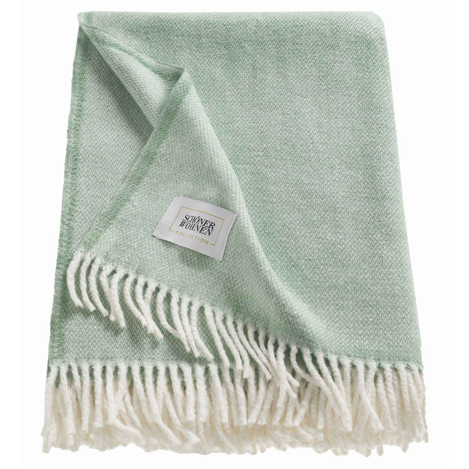 Kuscheldecke Relax • mit langen Fransen • Minimuster • 140 x 200 cm
