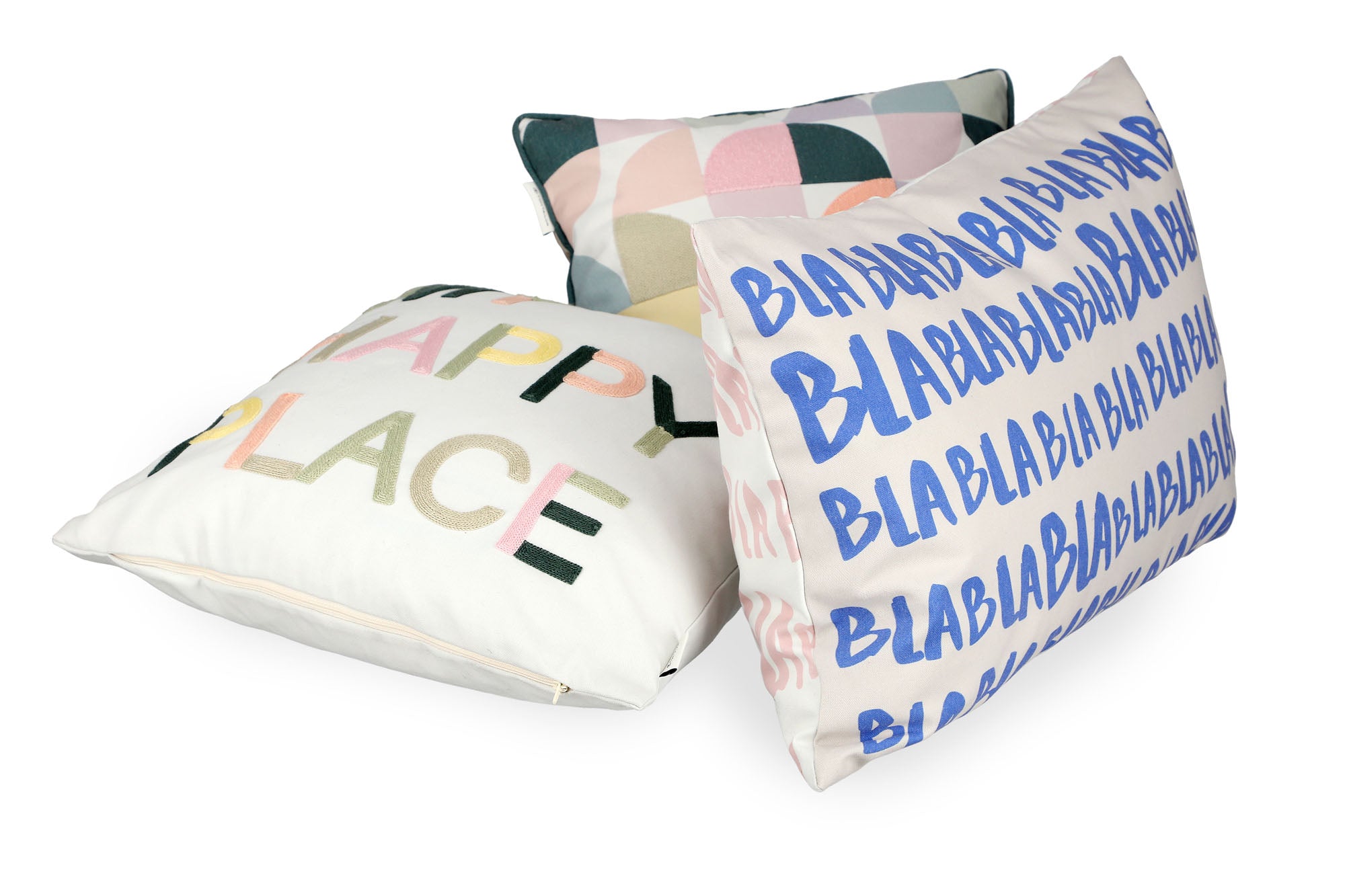 Tom Tailor Zierkissenhülle gewebt – Fröhliche Sommermotive, Streifen & maritime Prints, dekorative Stickereien, pflegeleichter Materialmix