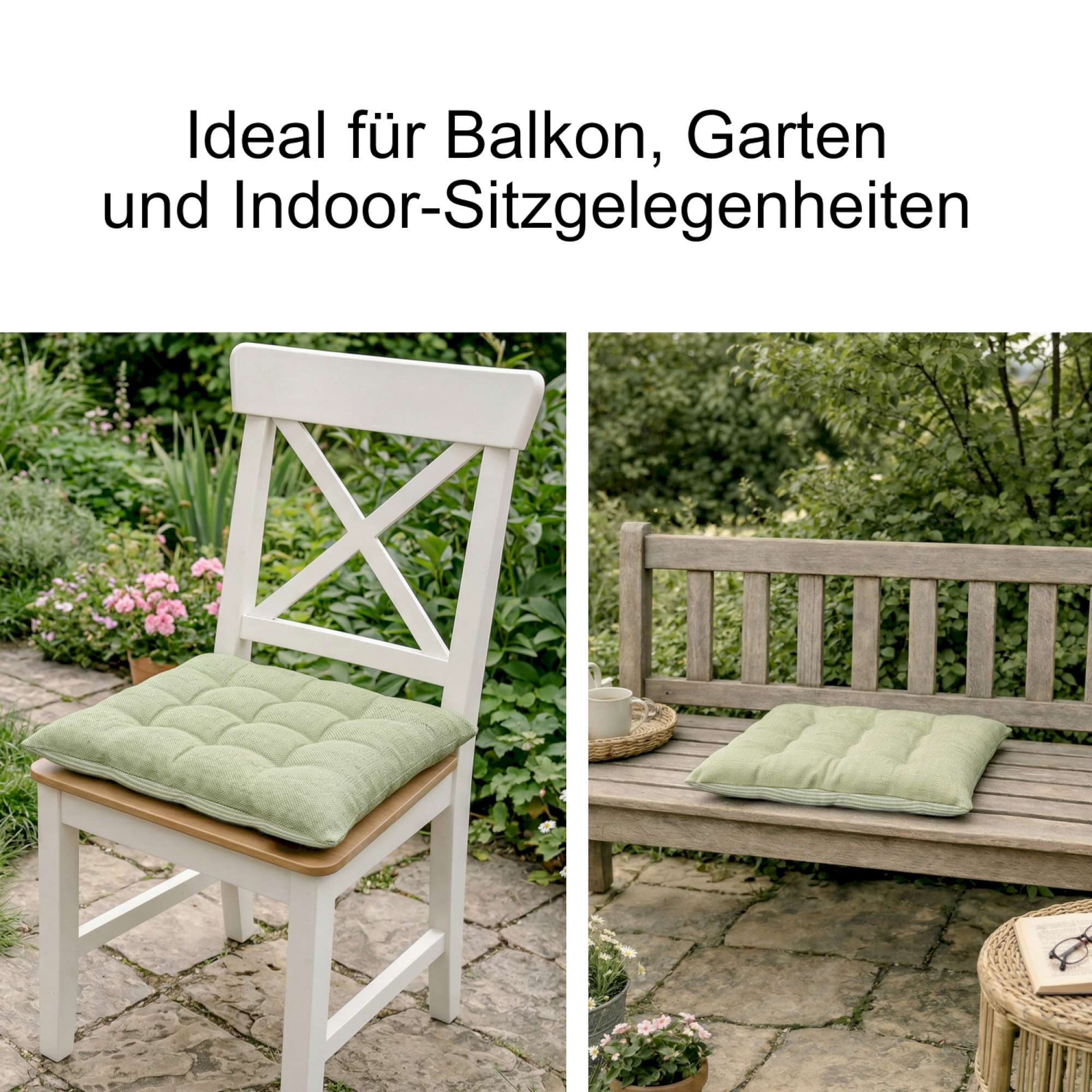 Sitzkissen Fresh Stripe im 2er Set