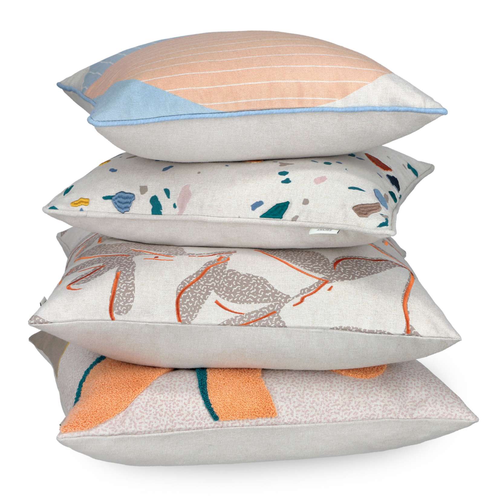Kissen Bastian bestickt in 3D Optik 38x38 cm - WohnDirect.com - Heimtextilien für stilvolles Wohnambiente
