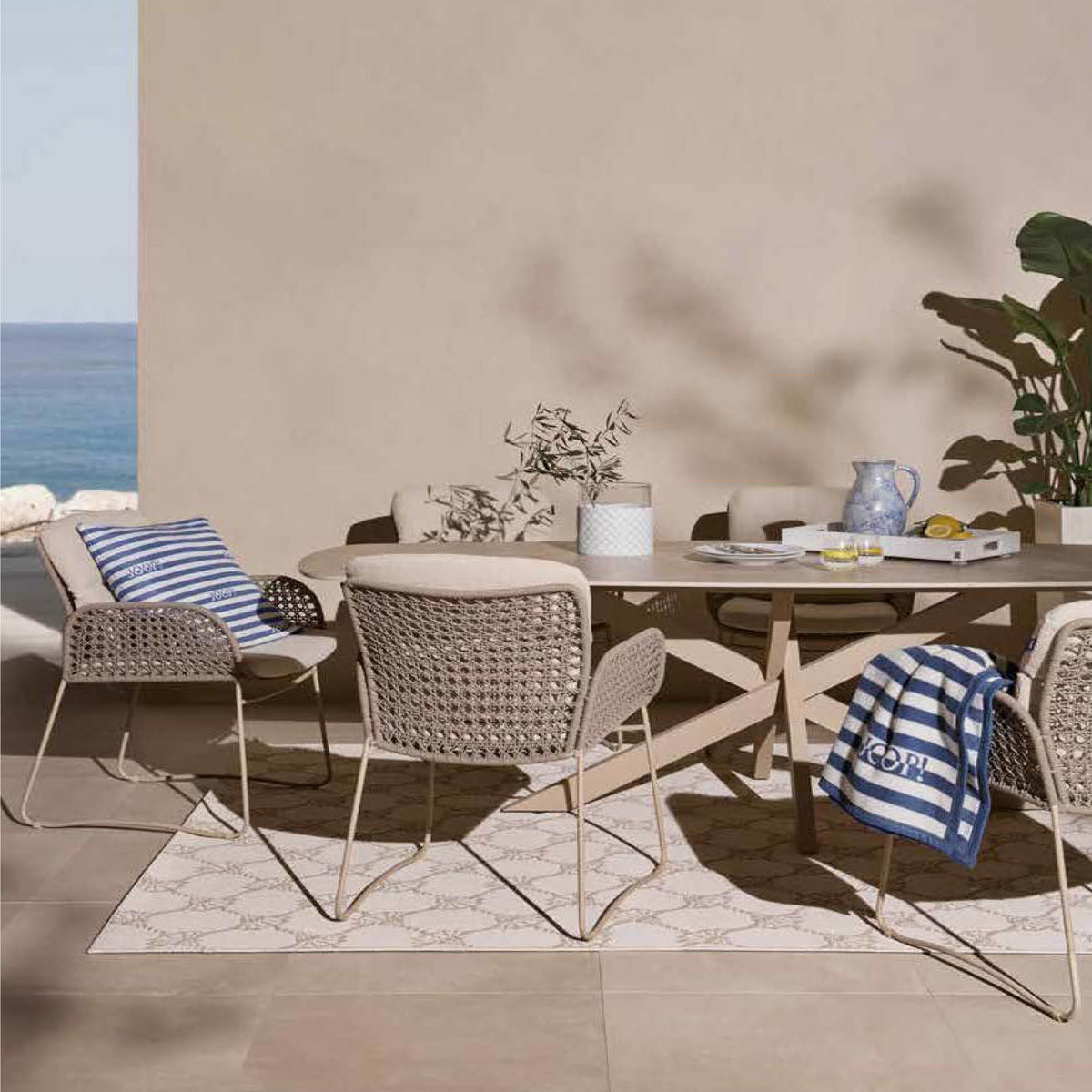 JOOP! Outdoor-Teppich CORNFLOWER - robust & pflegeleicht