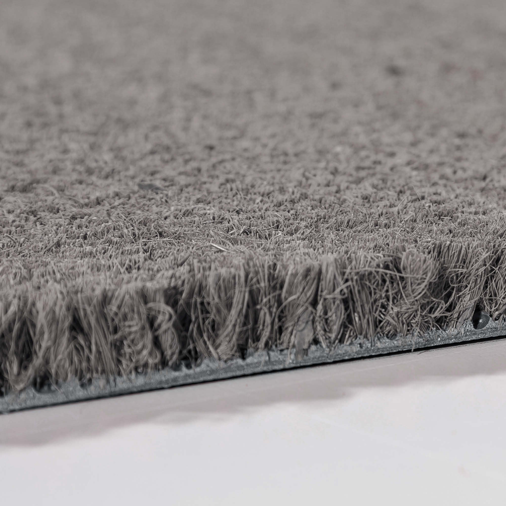 Fußmatte KEIRA grau 2er Set – Kokosvelours 100% Naturfaser