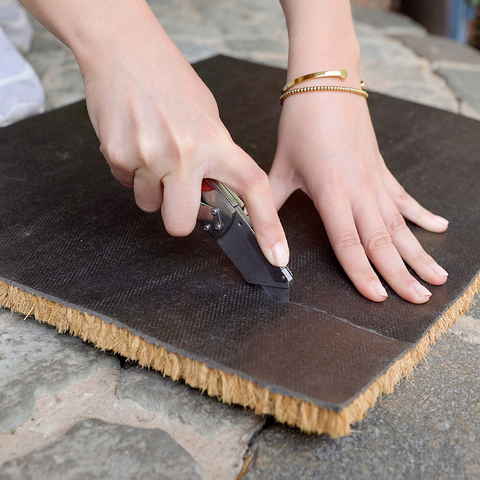 Fußmatte KEIRA 2er Set – Kokosvelours 100% Naturfaser