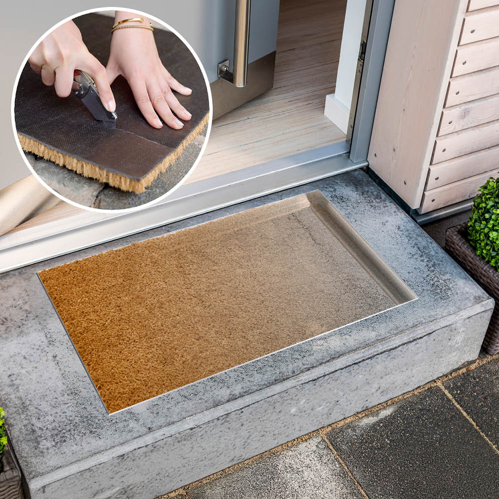 Fußmatte KEIRA 2er Set – Kokosvelours 100% Naturfaser