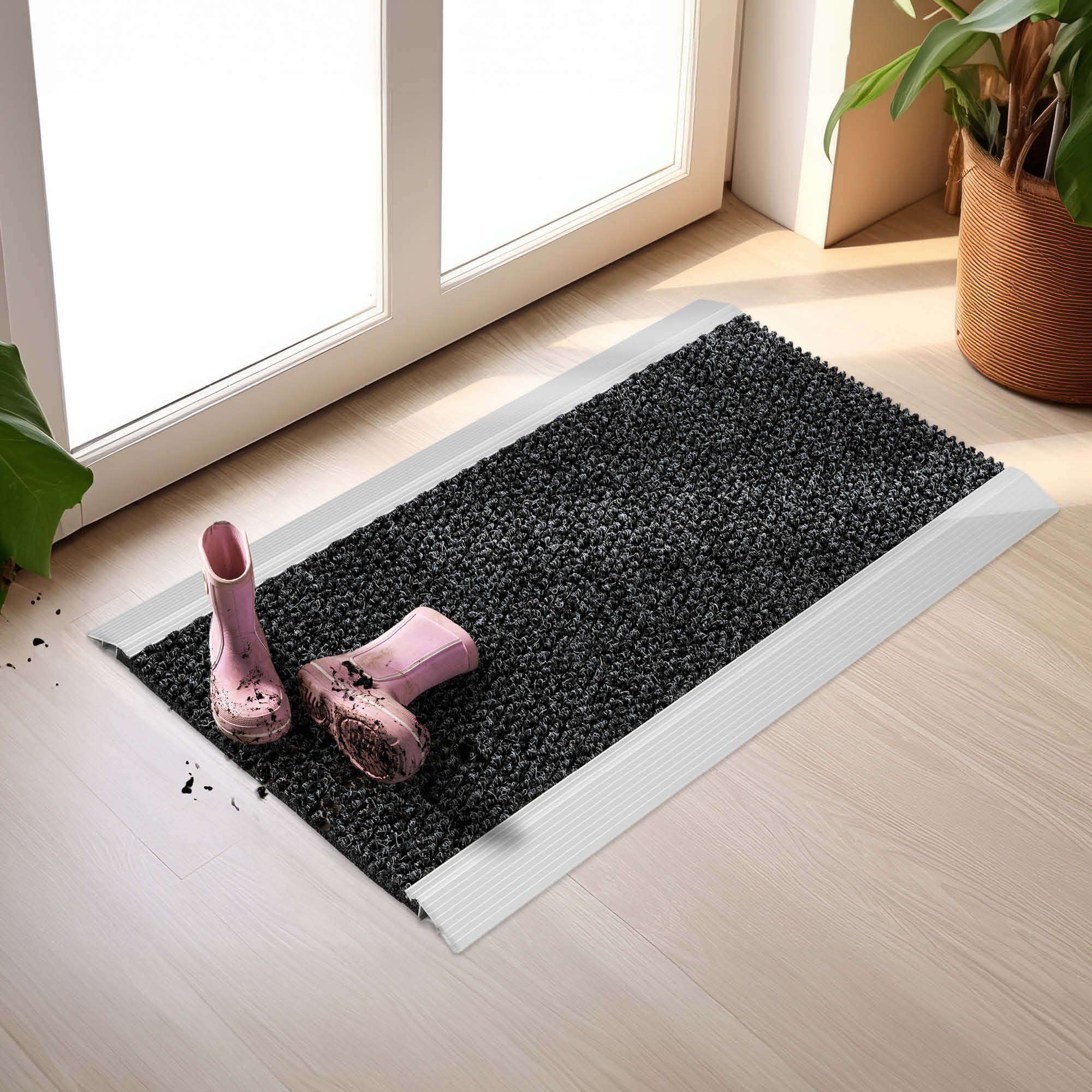 Fußmatte NUB BRUSH ALU – Aluminium & Eco