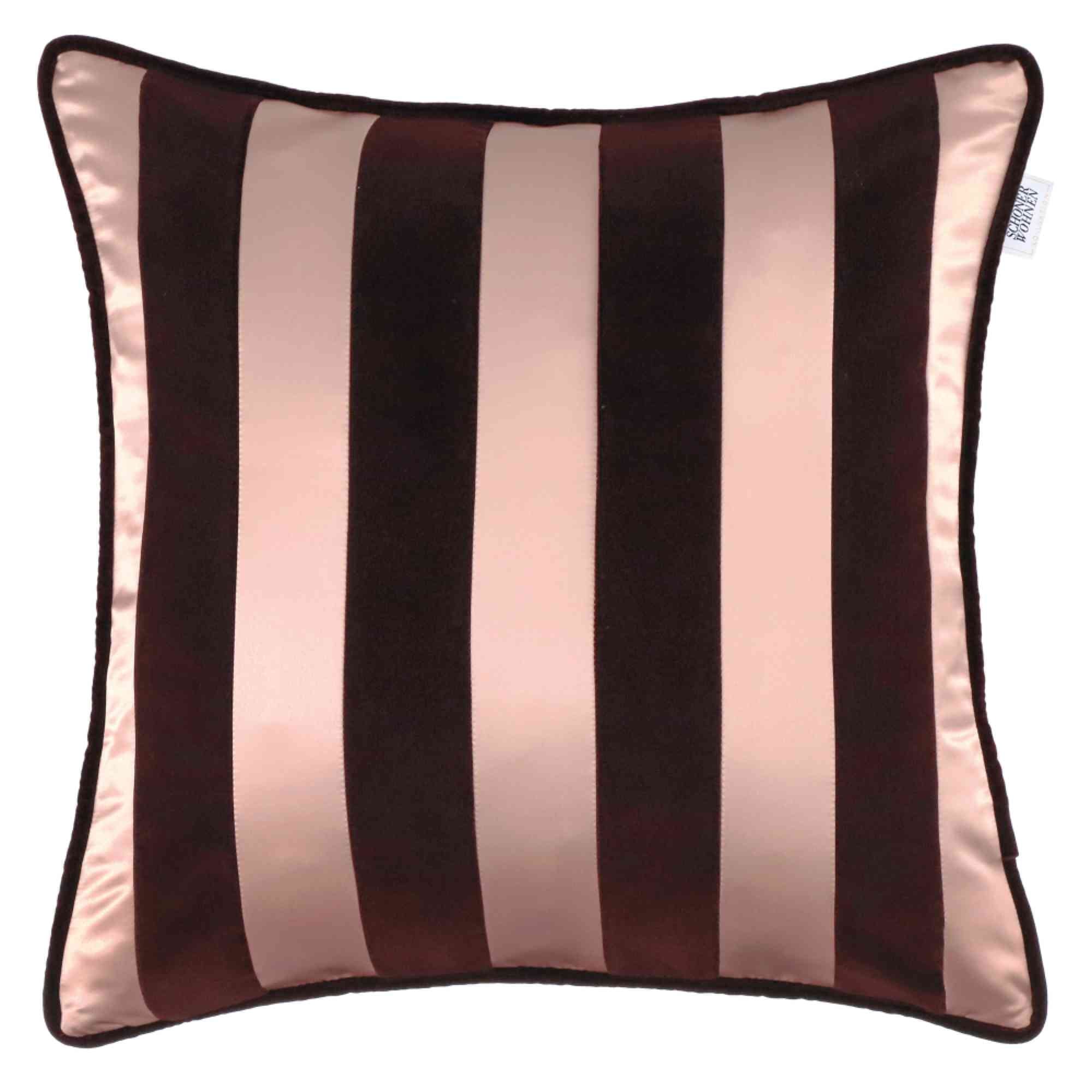 Kissenhülle Avenue aus Satin und Samt 43 x 43 cm - WohnDirect.com - Heimtextilien für stilvolles Wohnambiente