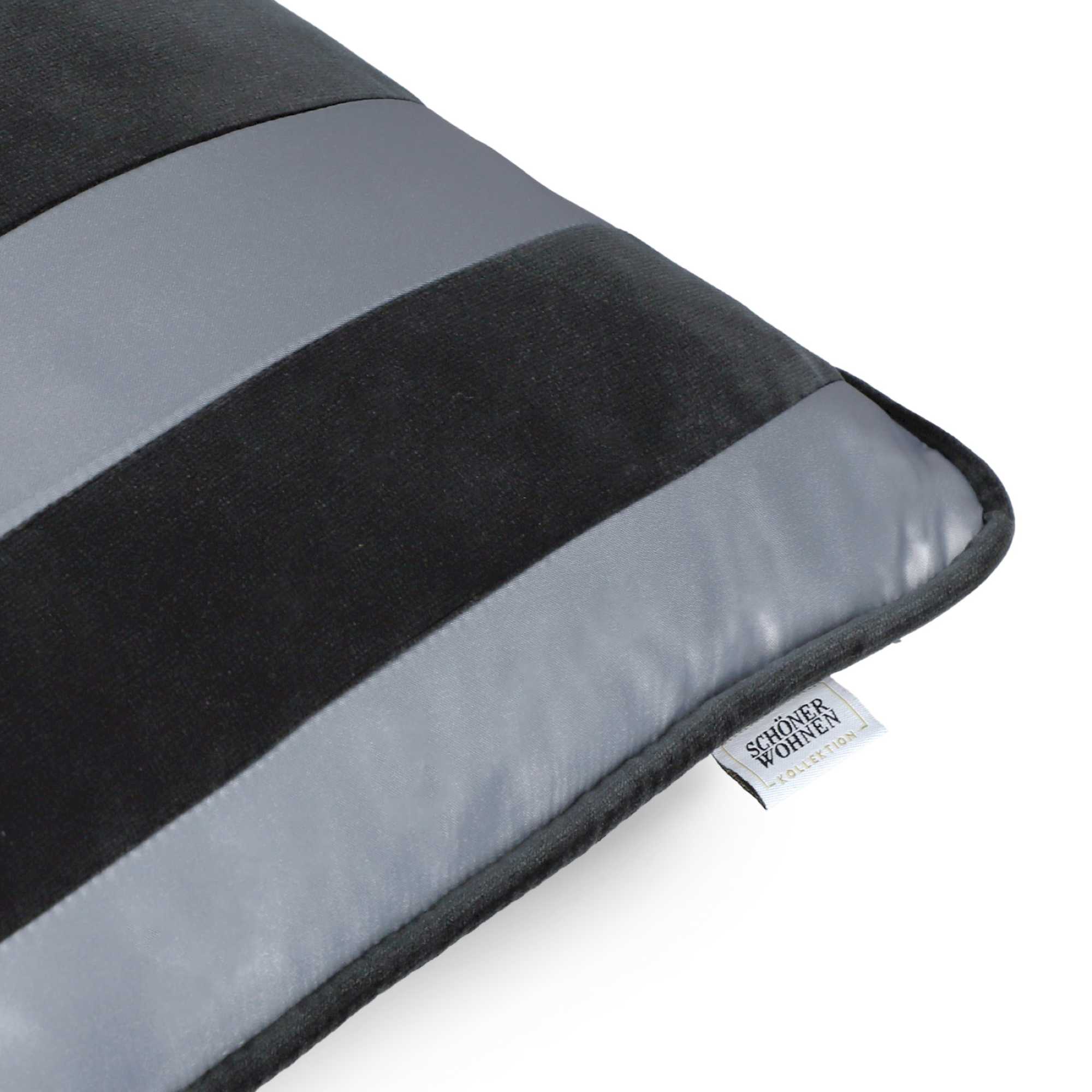 Kissenhülle Avenue aus Satin und Samt 43 x 43 cm - WohnDirect.com - Heimtextilien für stilvolles Wohnambiente