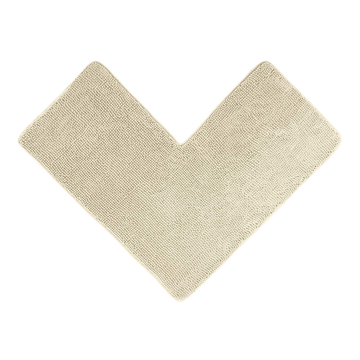 WOHNDIRECT Badematte – Eckform PARIS für Eckduschen