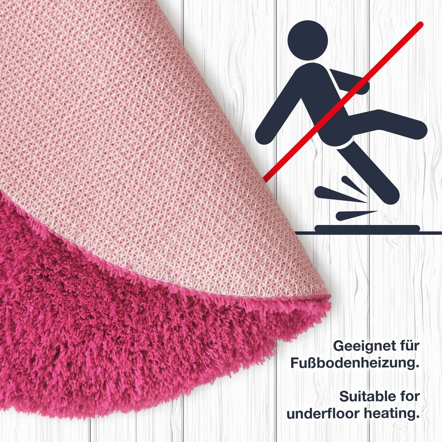 MALMÖ • Hochflor Badteppich • auch in Rund • 5 Größen - WohnDirect.com - Heimtextilien für stilvolles Wohnambiente