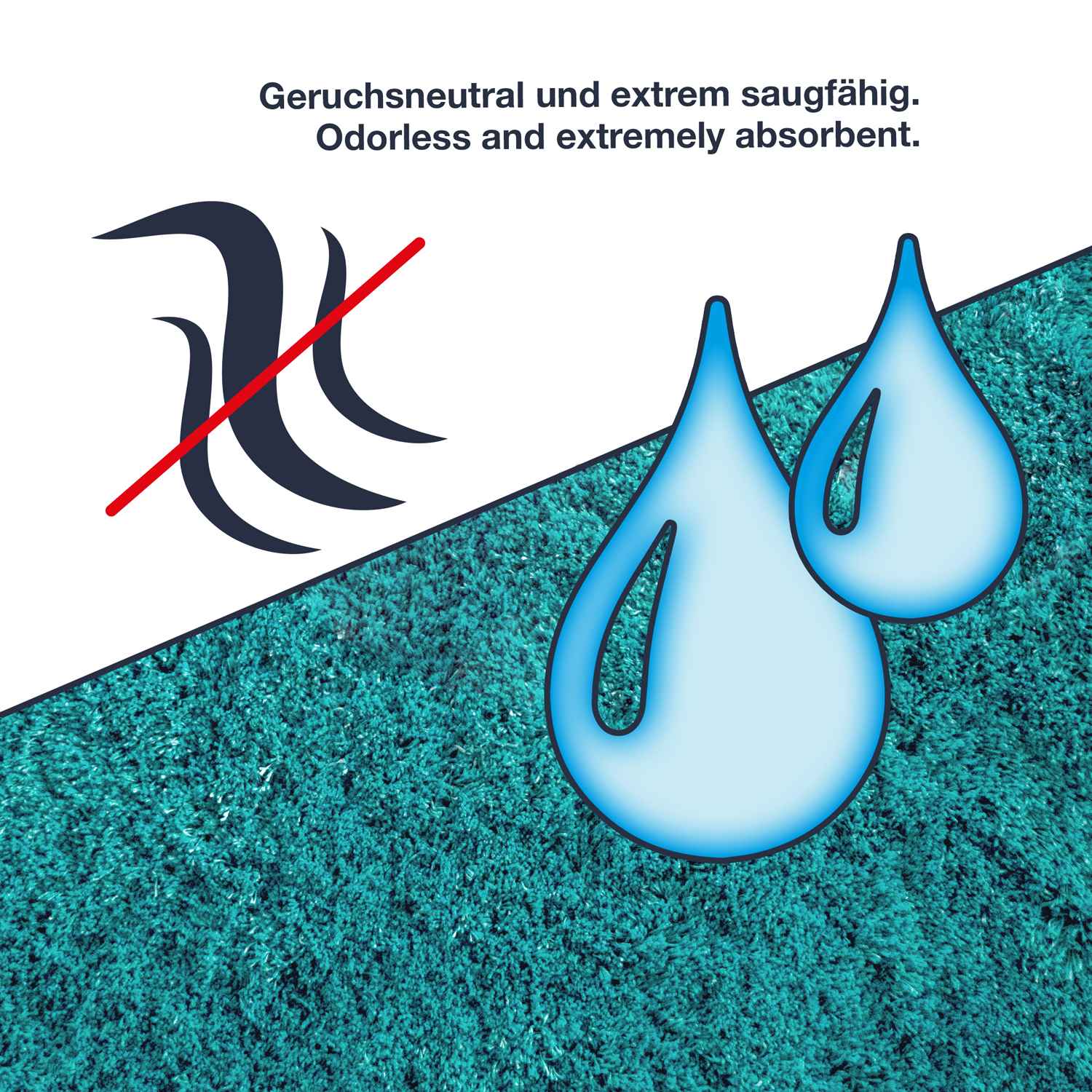MALMÖ • Hochflor Badteppich • auch in Rund • 5 Größen