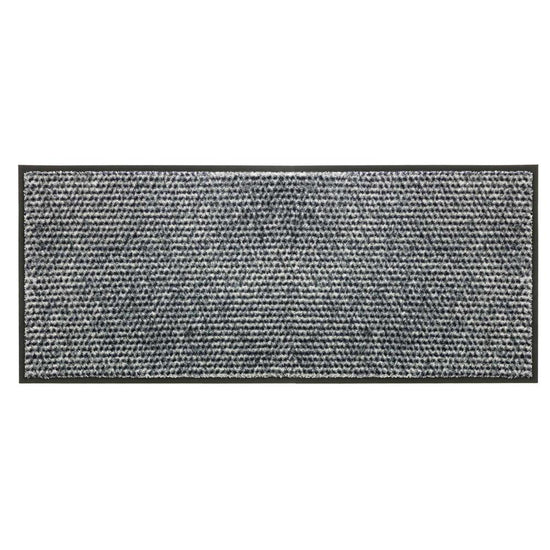 Fußmatte innen Miami-Fußmatten mit Motiven-SCHÖNER WOHNEN-Kollektion-Silber-67 x150 cm-Wohndirect - Fußmatten, Badematten und mehr
