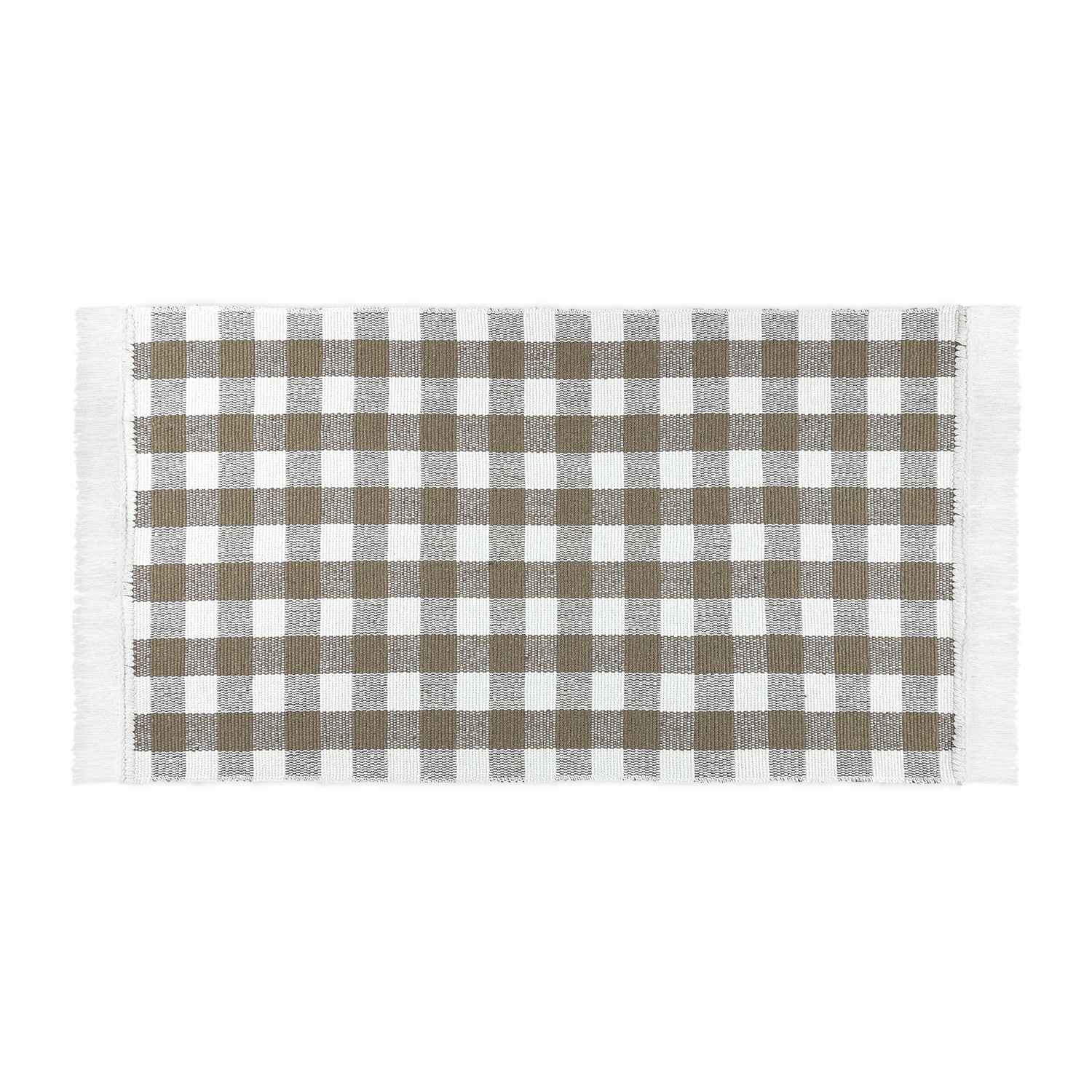 Küchenteppich Matrix Kariert • 100% Baumwolle • 3 Größen