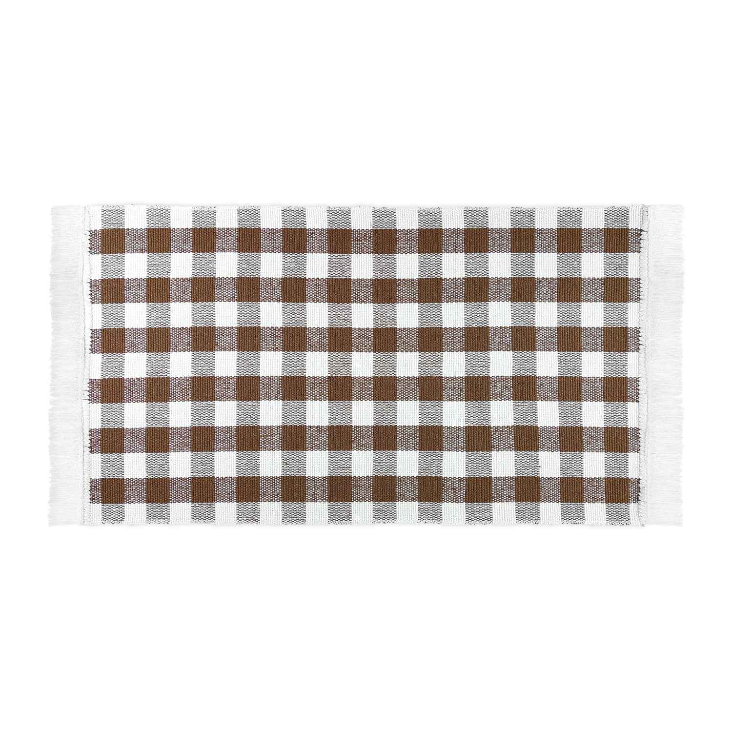 Küchenteppich Matrix Kariert • 100% Baumwolle • 3 Größen