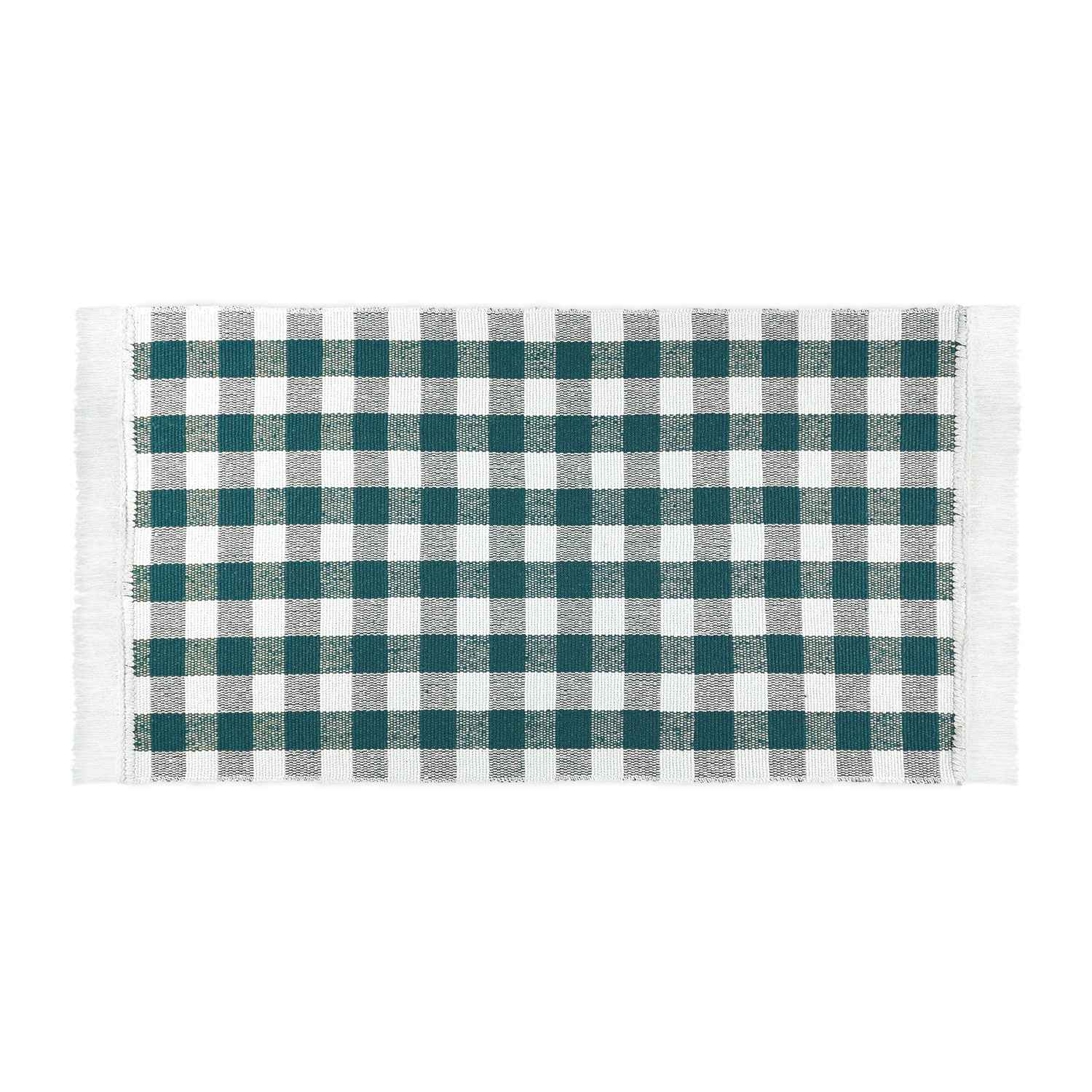 Küchenteppich Matrix Kariert • 100% Baumwolle • 3 Größen