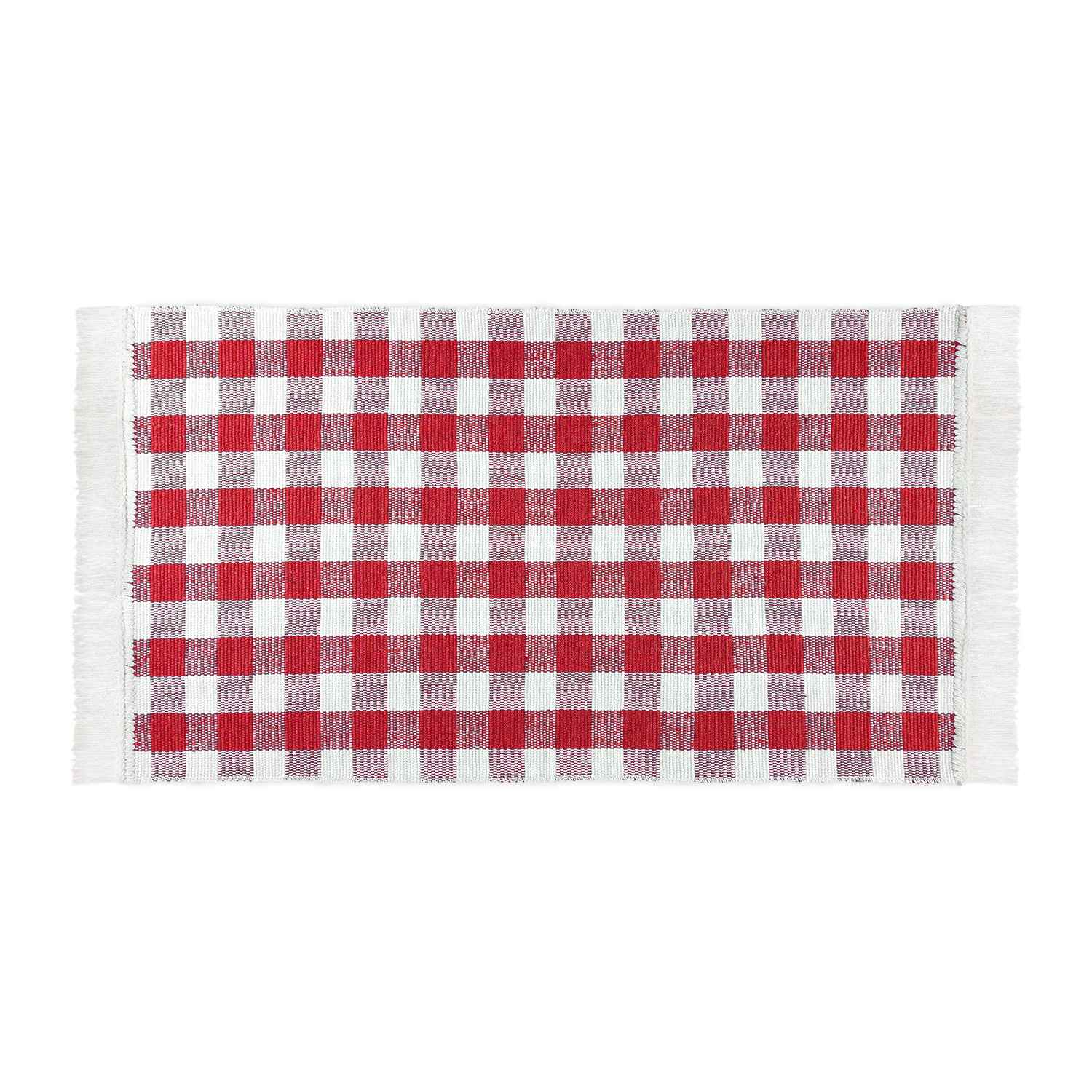 Küchenteppich Matrix Kariert • 100% Baumwolle • 3 Größen