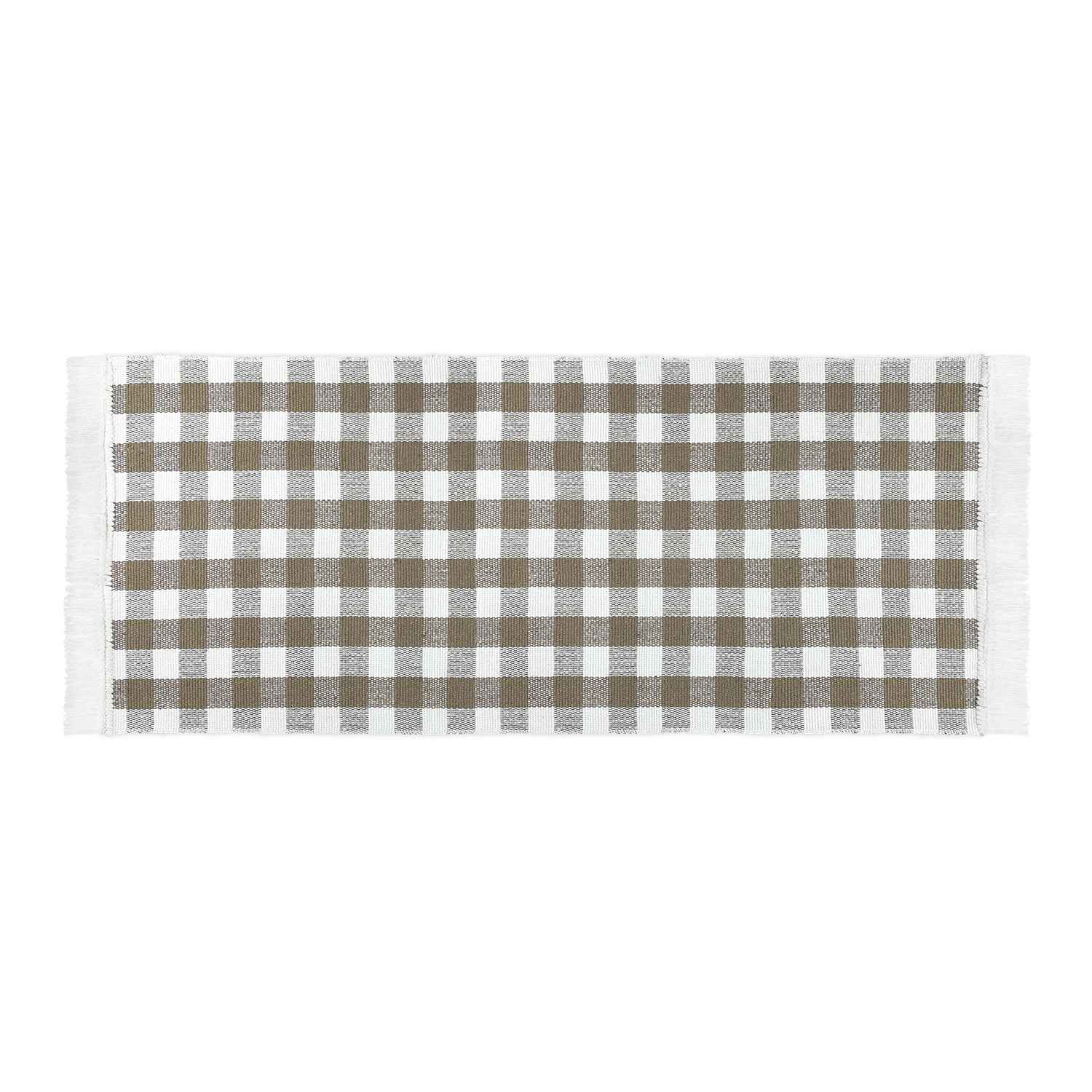 Küchenteppich Matrix Kariert • 100% Baumwolle • 3 Größen