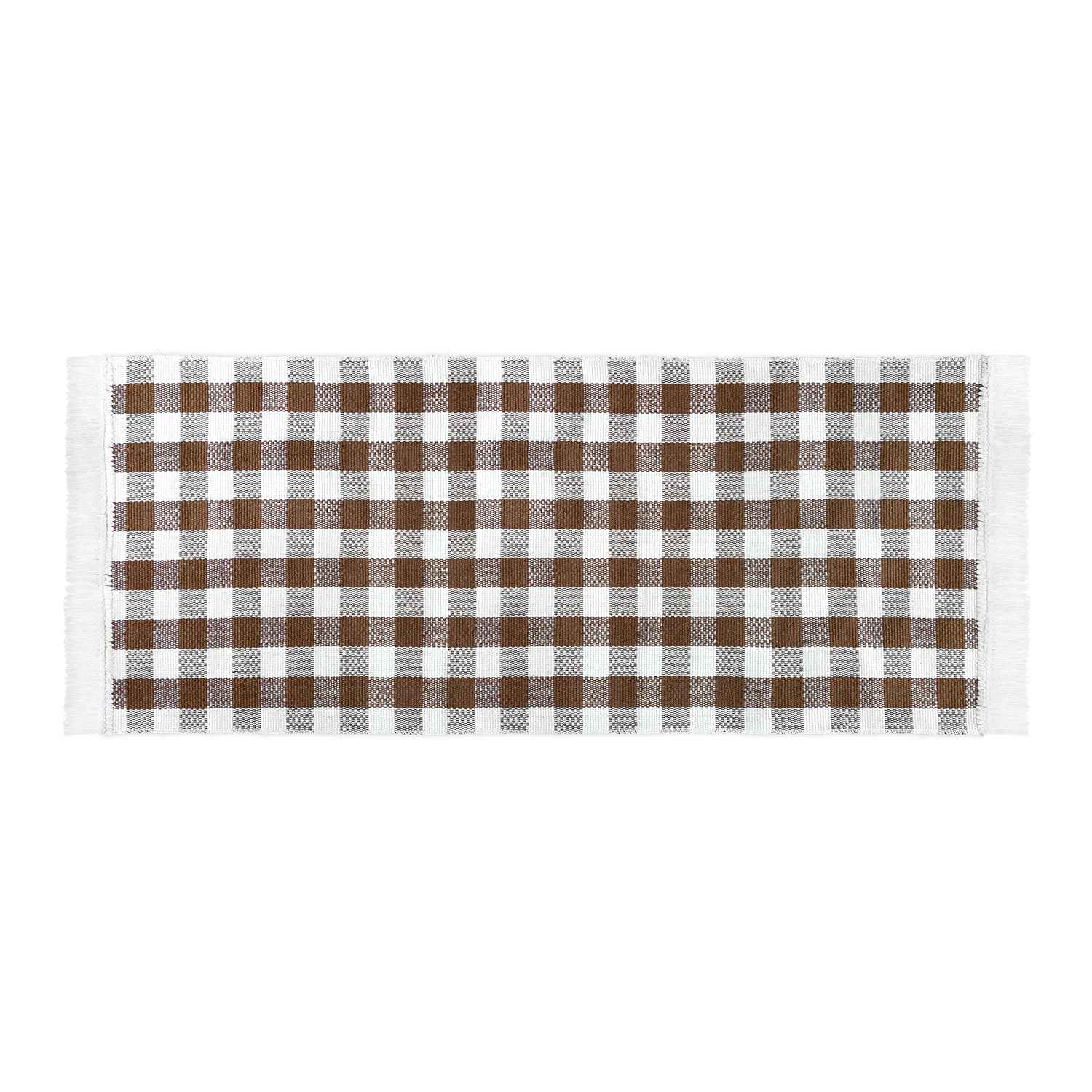 Küchenteppich Matrix Kariert • 100% Baumwolle • 3 Größen