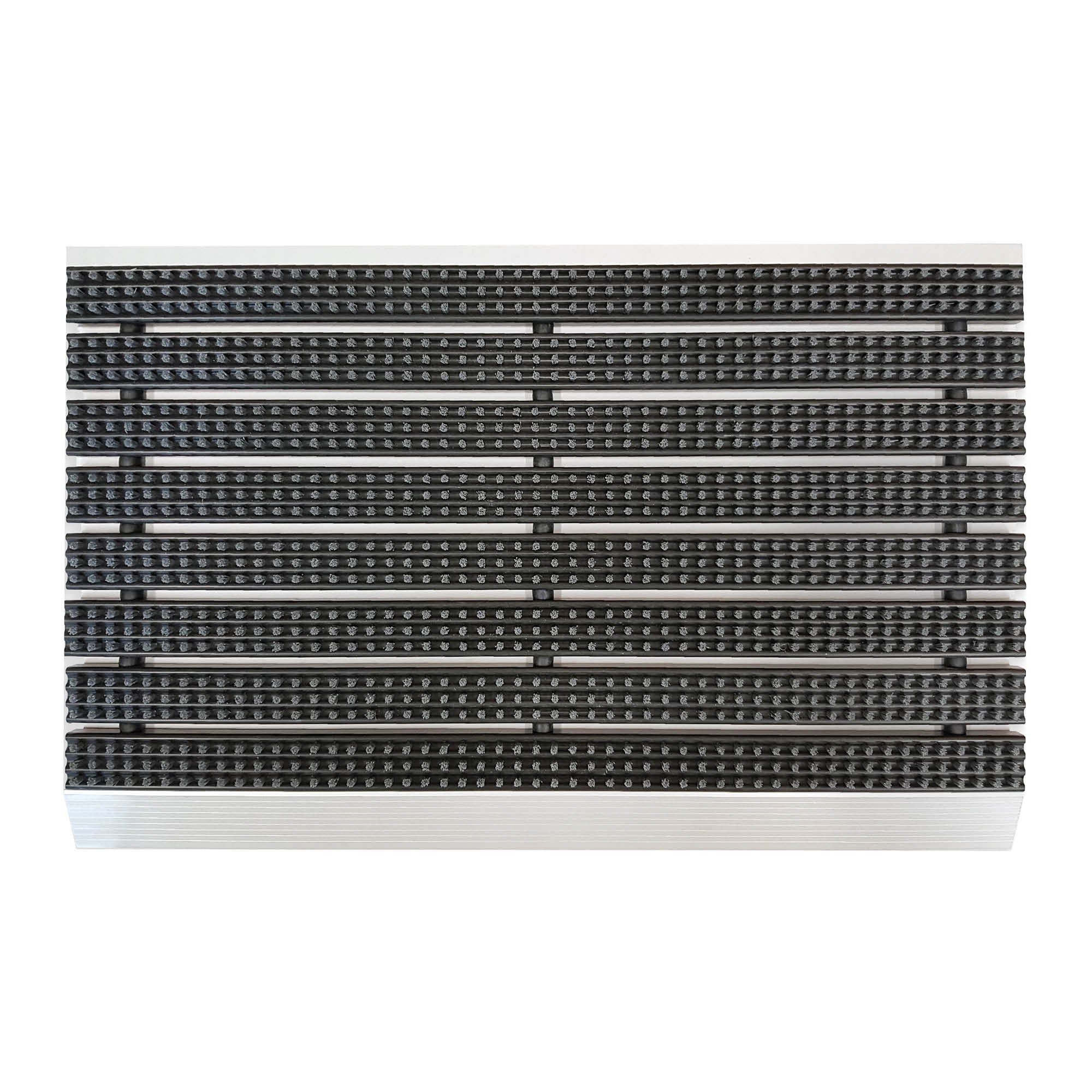 Fußmatte SUPER BRUSH – Aluminiumkante & Bürsten