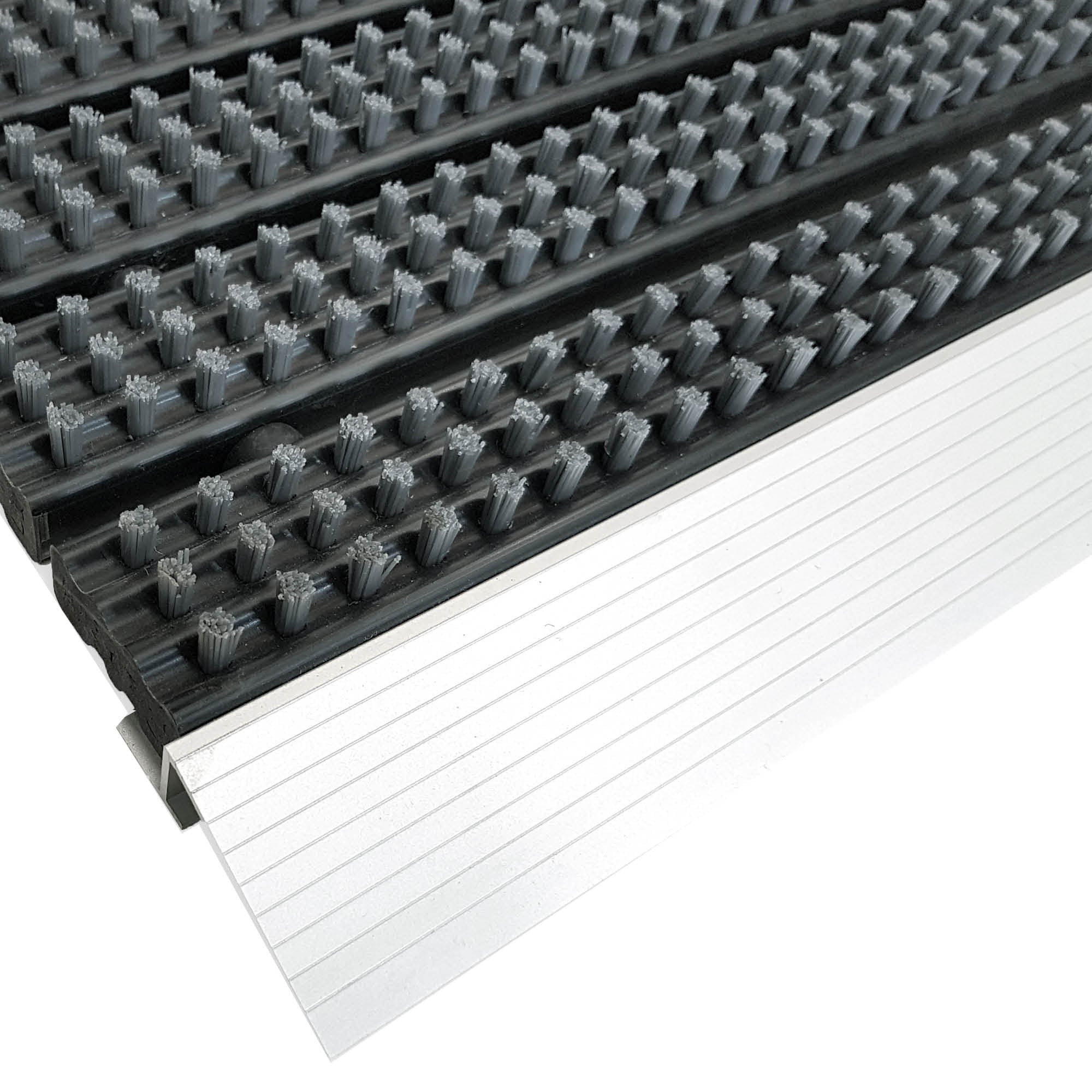 Fußmatte SUPER BRUSH – Aluminiumkante & Bürsten