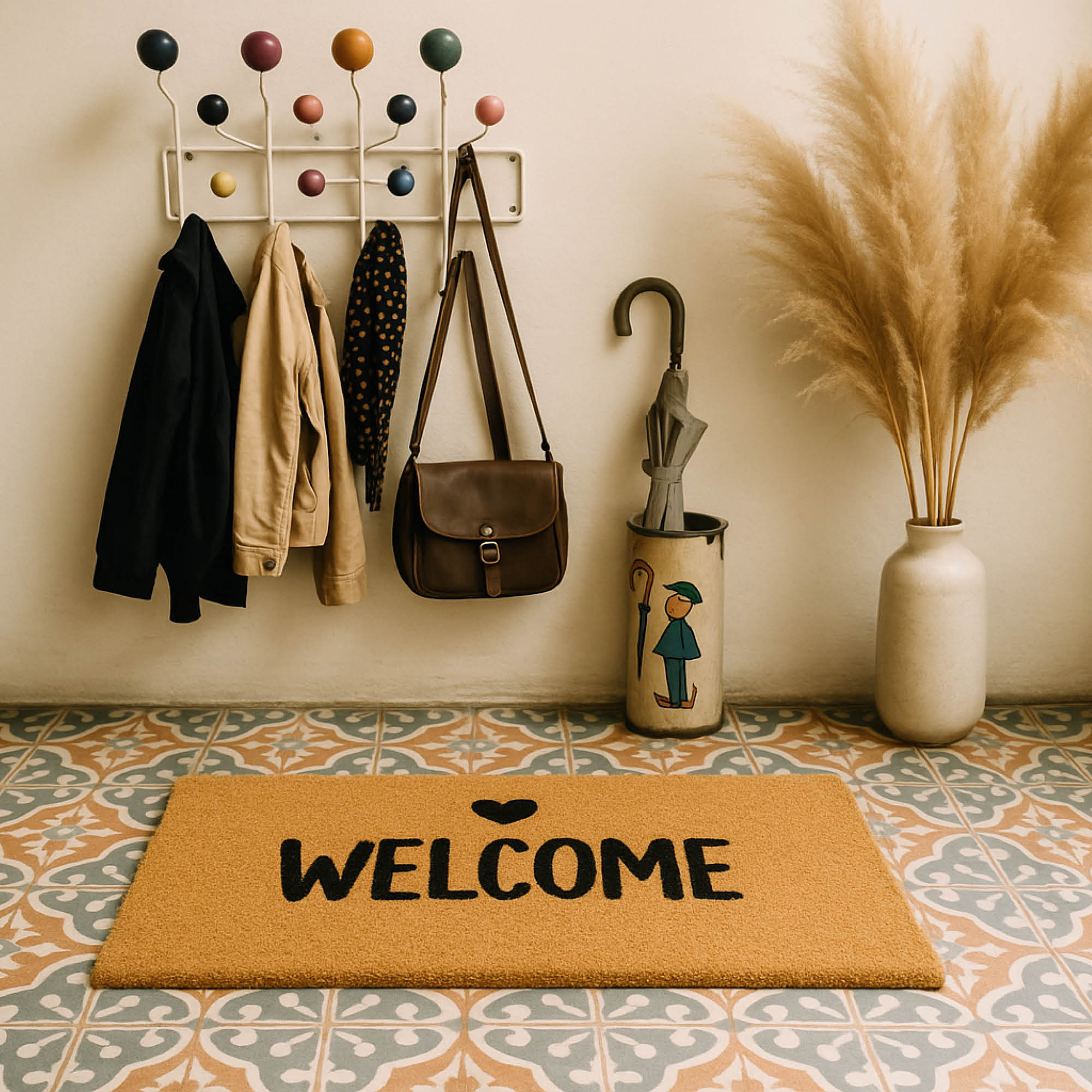 Fußmatte POWER FLOCK – robust & saugfähig