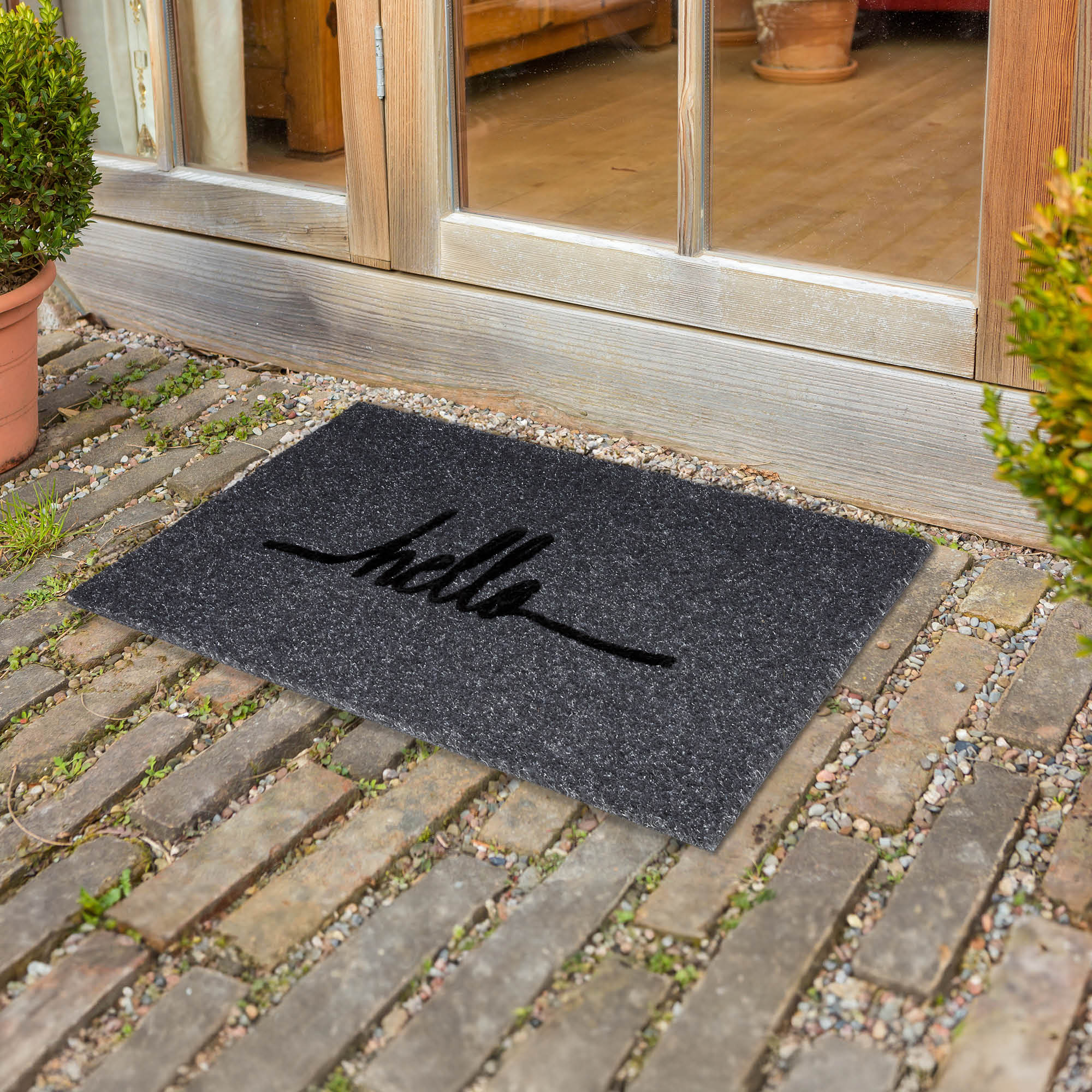 Fußmatte POWER FLOCK – robust & saugfähig