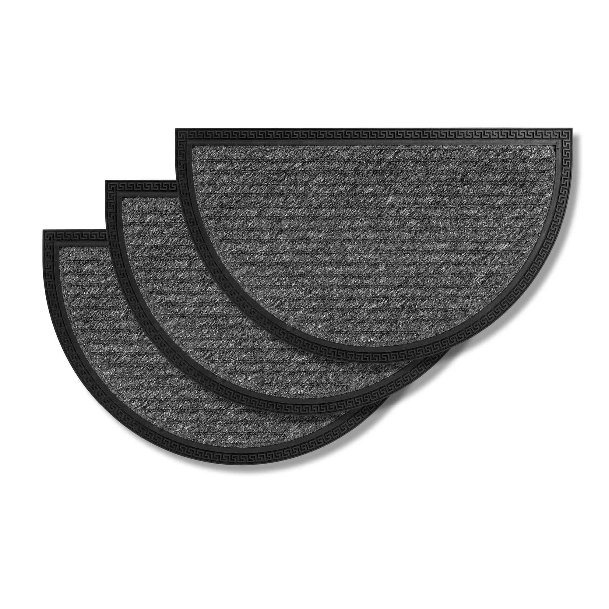 Fußmatte BORDER STAR 3er Set – Outdoor, rutschfest, halbrund