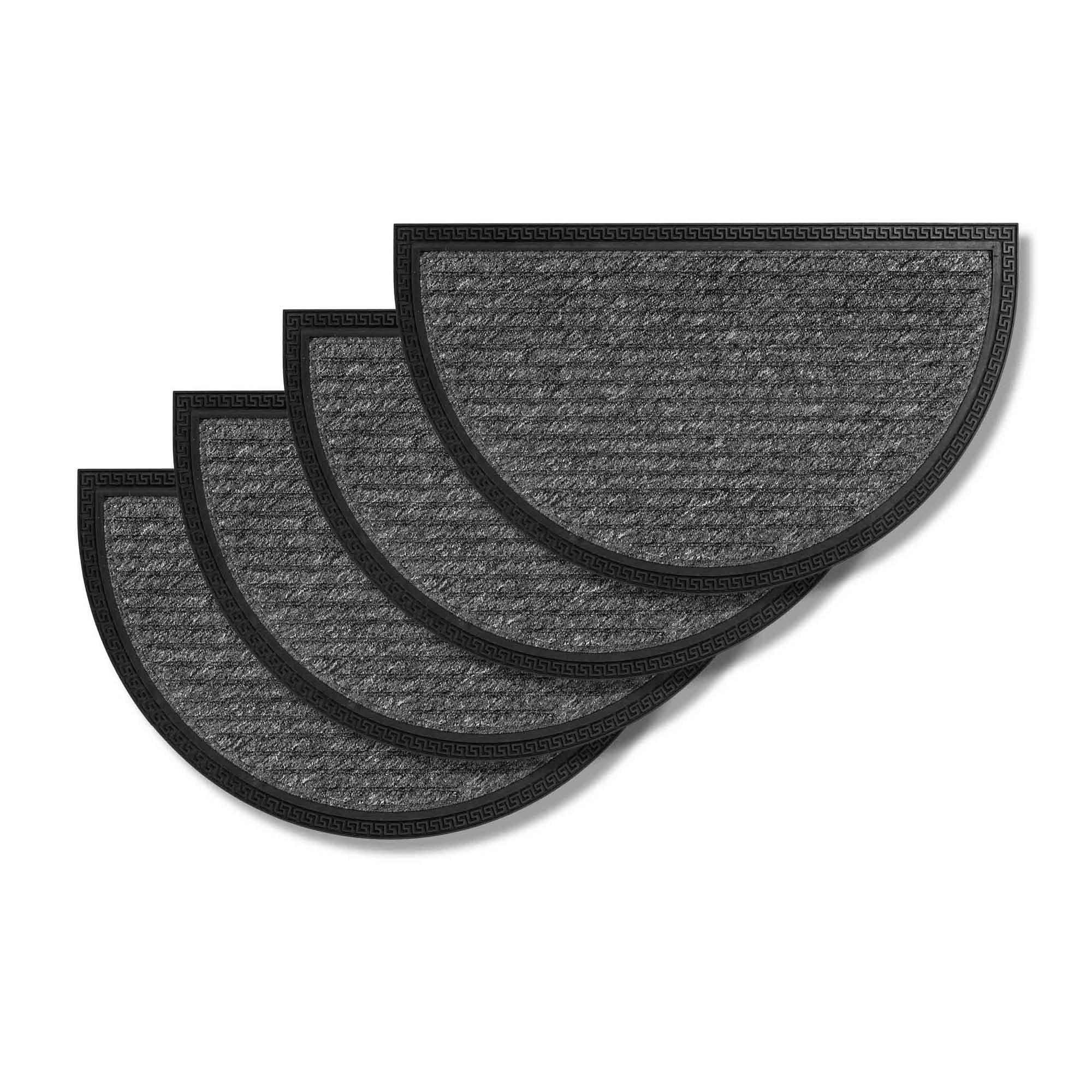 Fußmatte BORDER STAR 4er Set – Outdoor, rutschfest, halbrund
