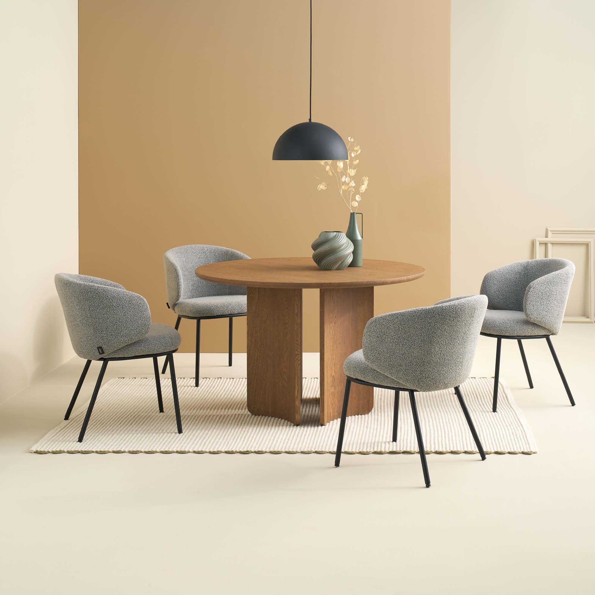 SCHÖNER WOHNEN Teppich OMIRA – Minimalistisch & elegant mit Häkelkante