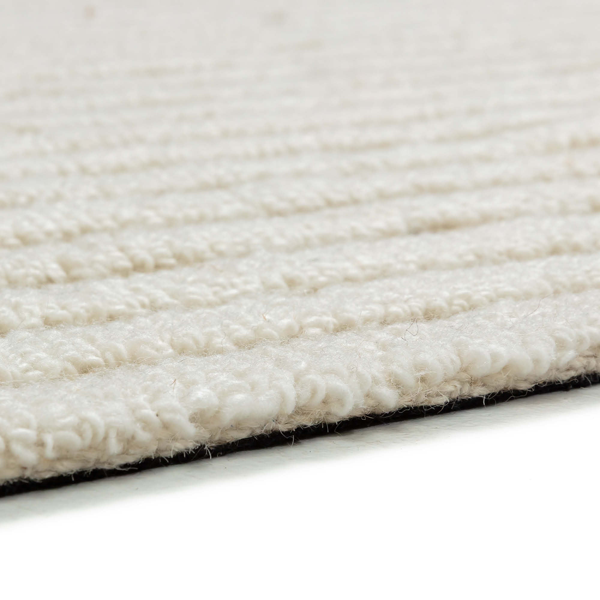 SCHÖNER WOHNEN Teppich JAYLIN – Rundungen & Streifen in Creme