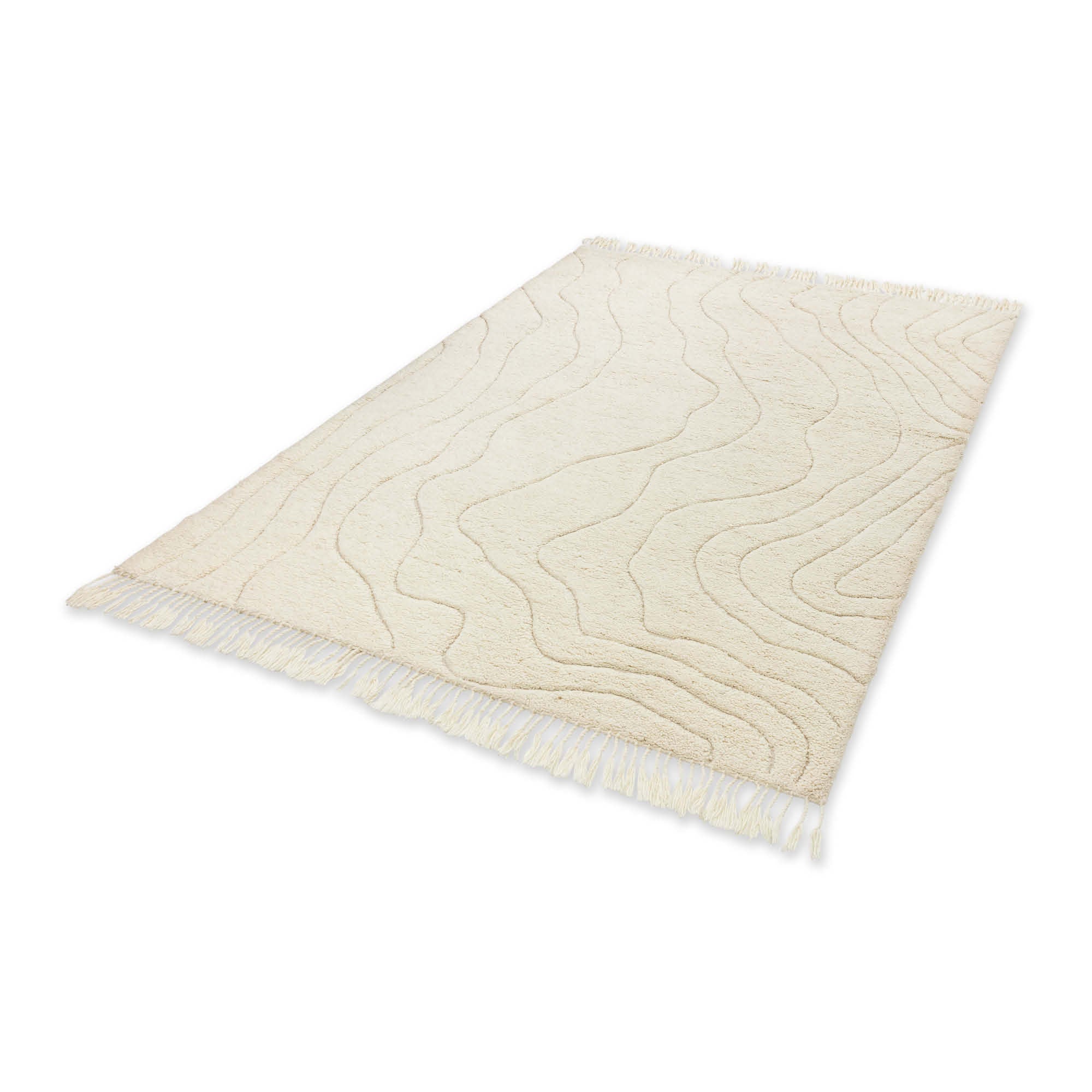 SCHÖNER WOHNEN Teppich LIORA - Wolle & Reliefstruktur